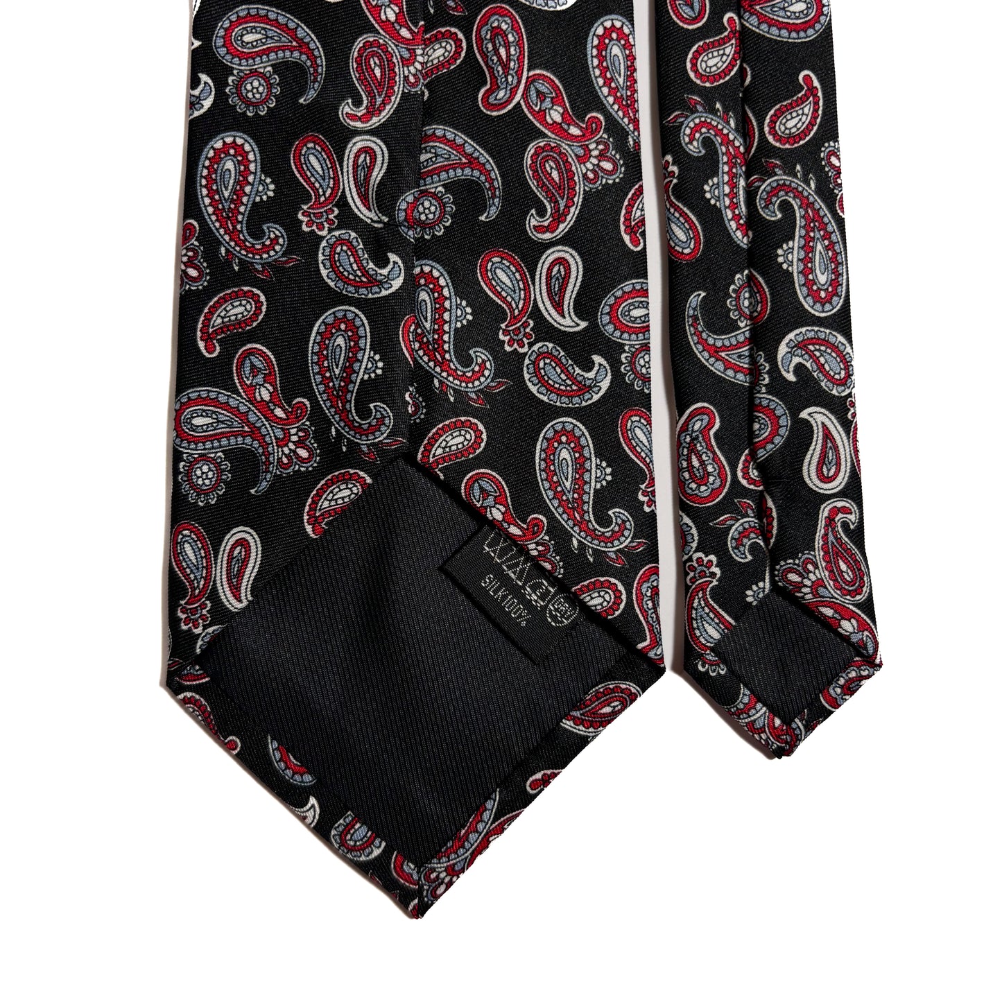 Black Paisley Silk Tie