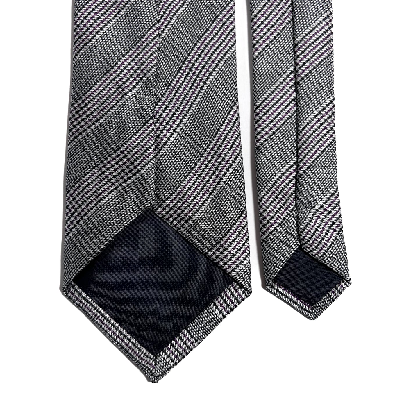 Gray Prince of Whales Checked Tie