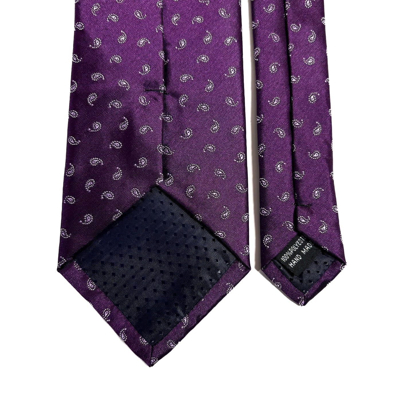 Purple Small Paisley Jacquard Tie