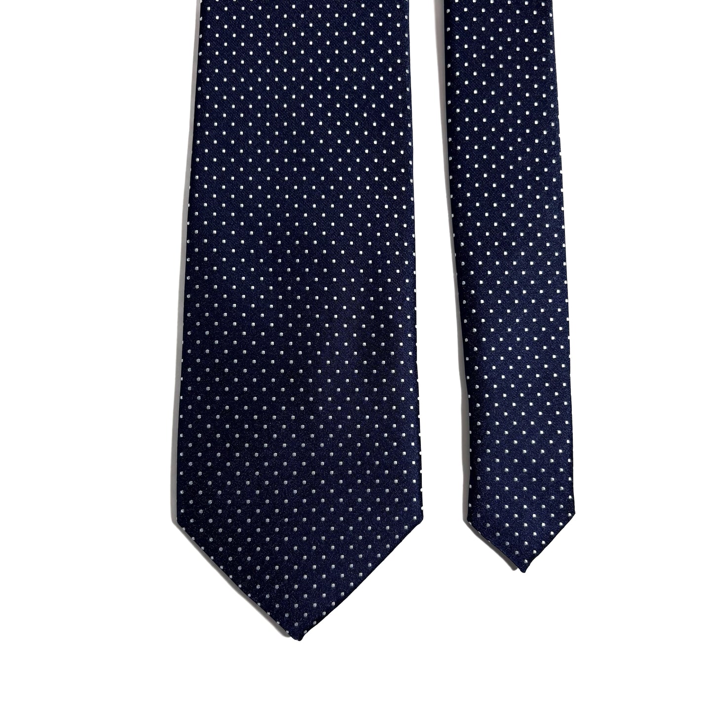 Navy Blue Polka Dot Jacquard Tie