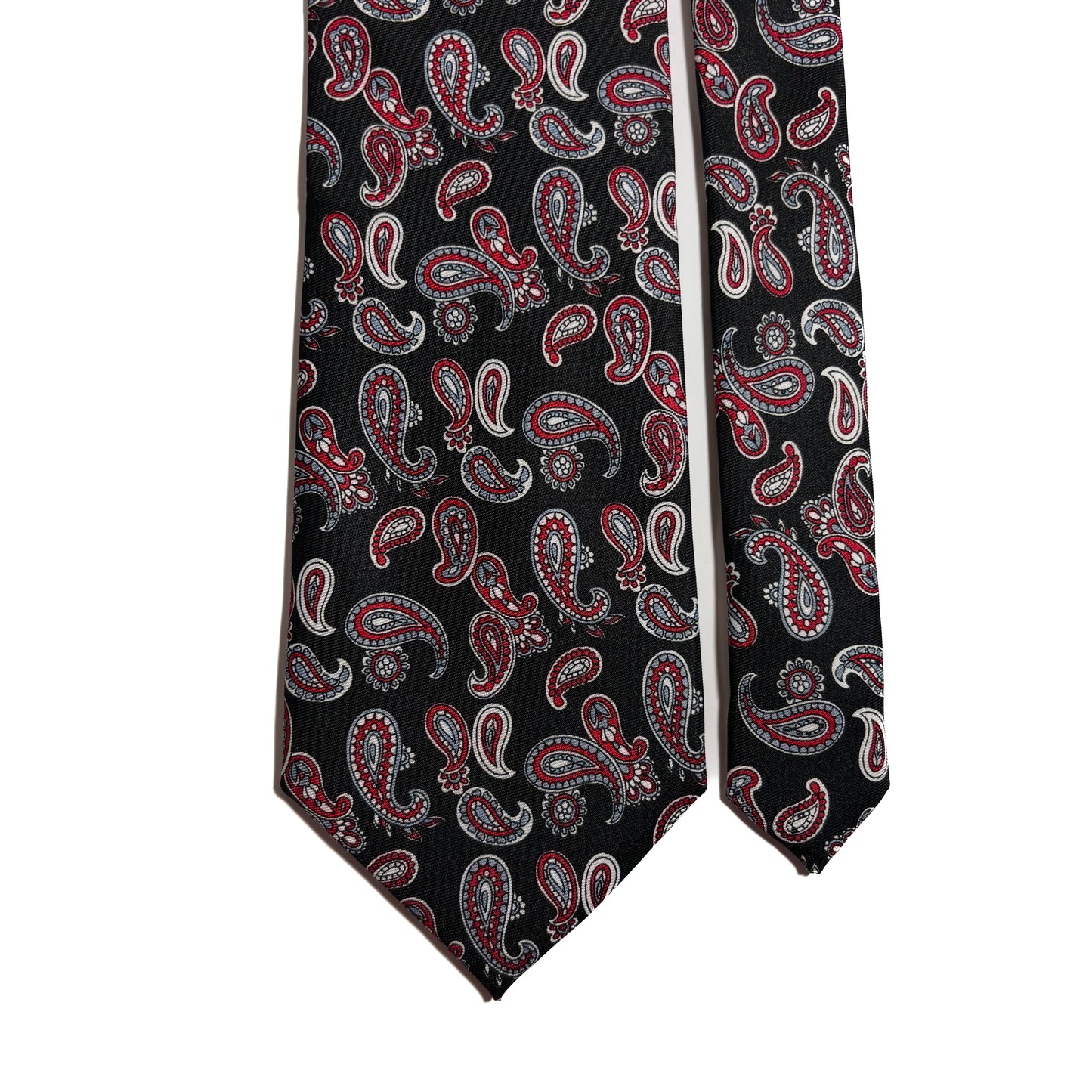 Black Paisley Silk Tie