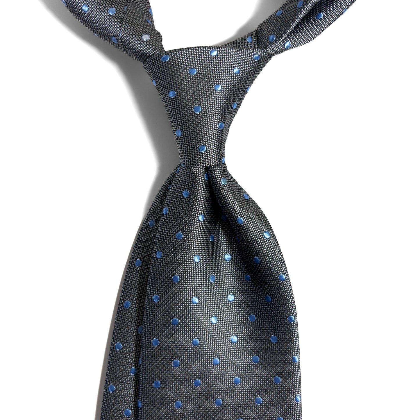 Gray Polka Dot Jacquard Tie