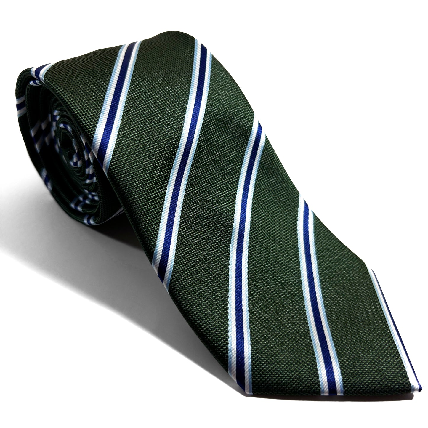 Green & Blue Striped Tie