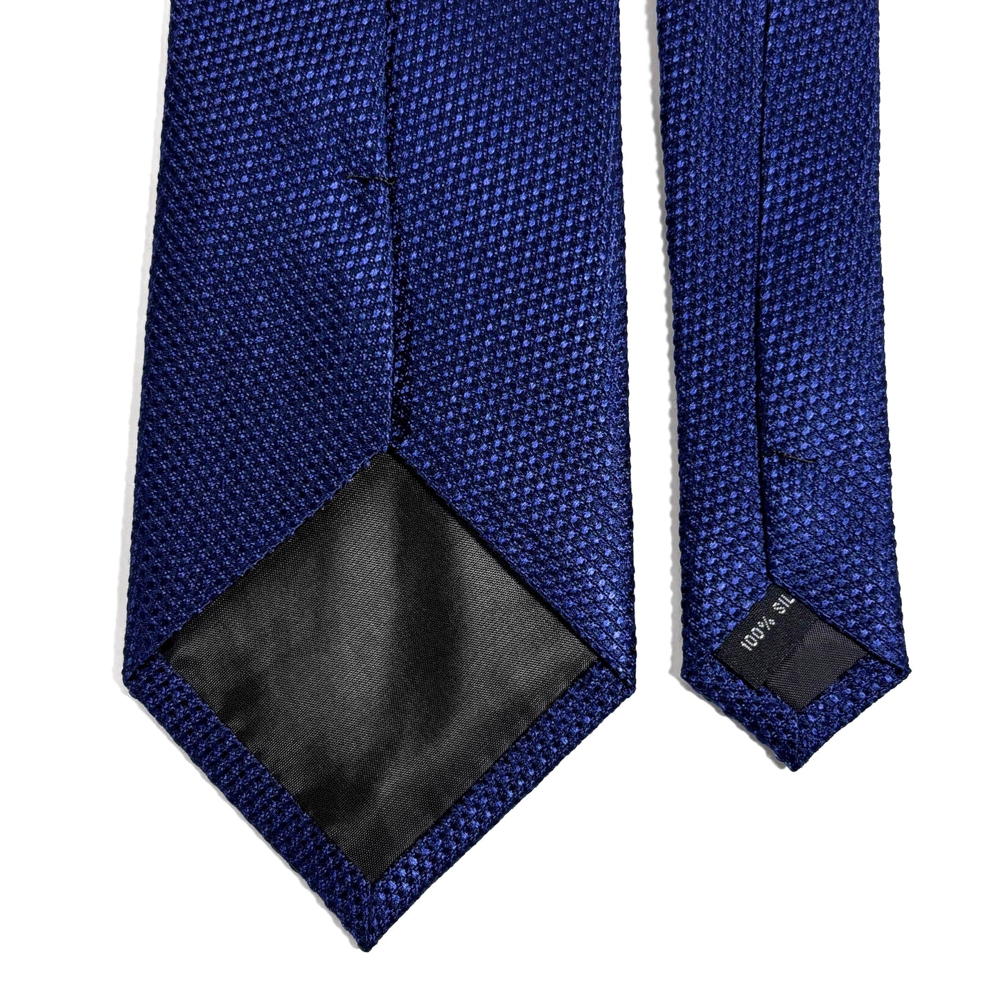 Royal Blue Silk Grenadine Tie - Handmade