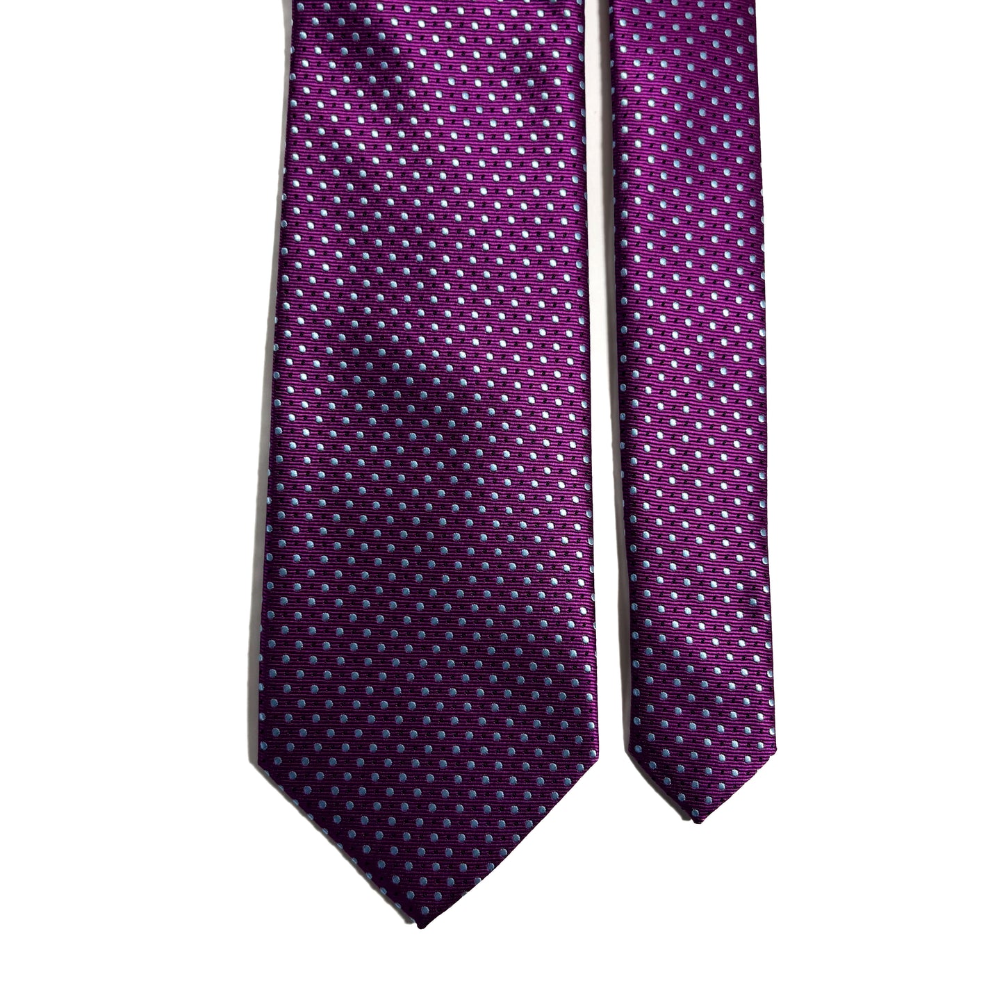 Purple Polka Dot Jacquard Tie