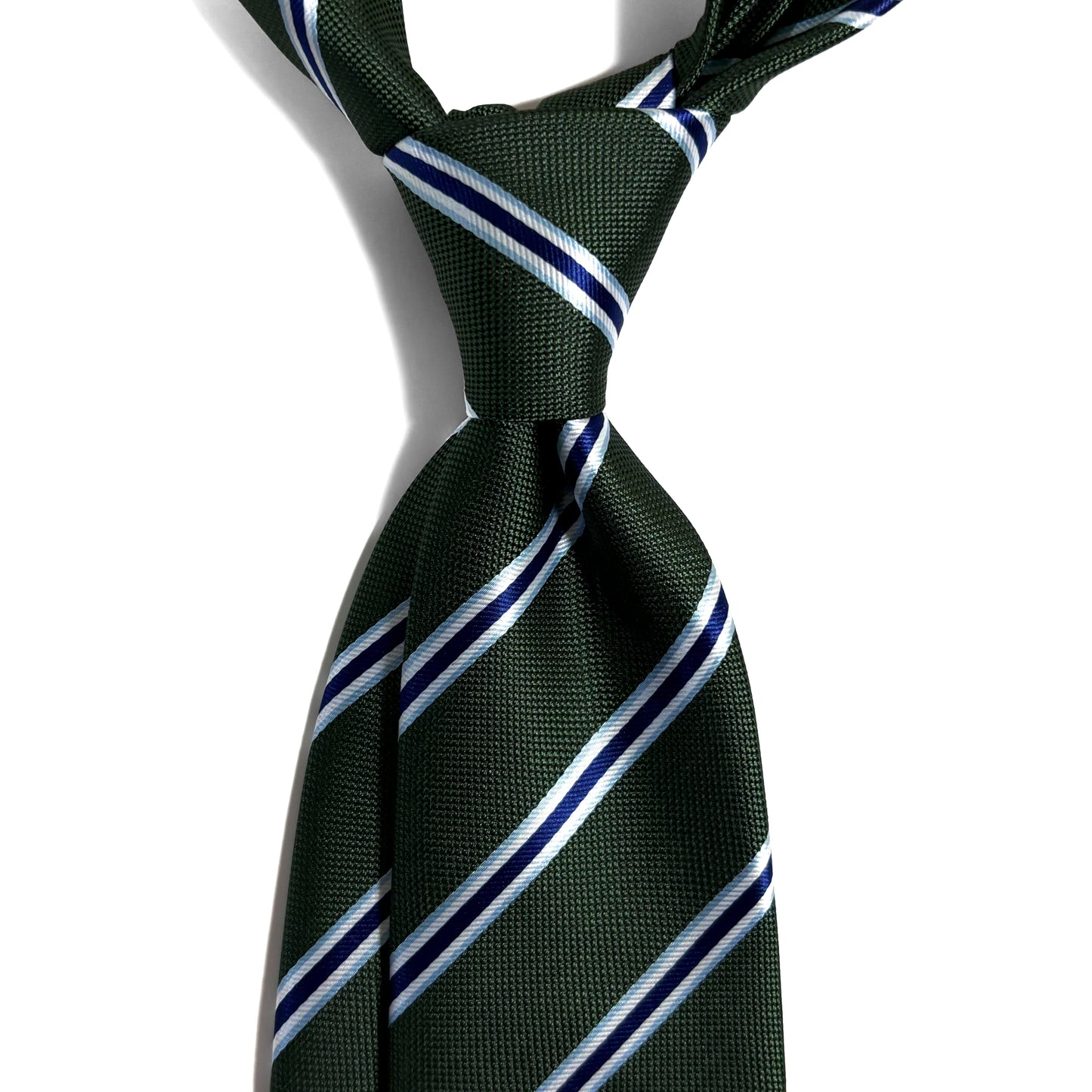 Green & Blue Striped Tie