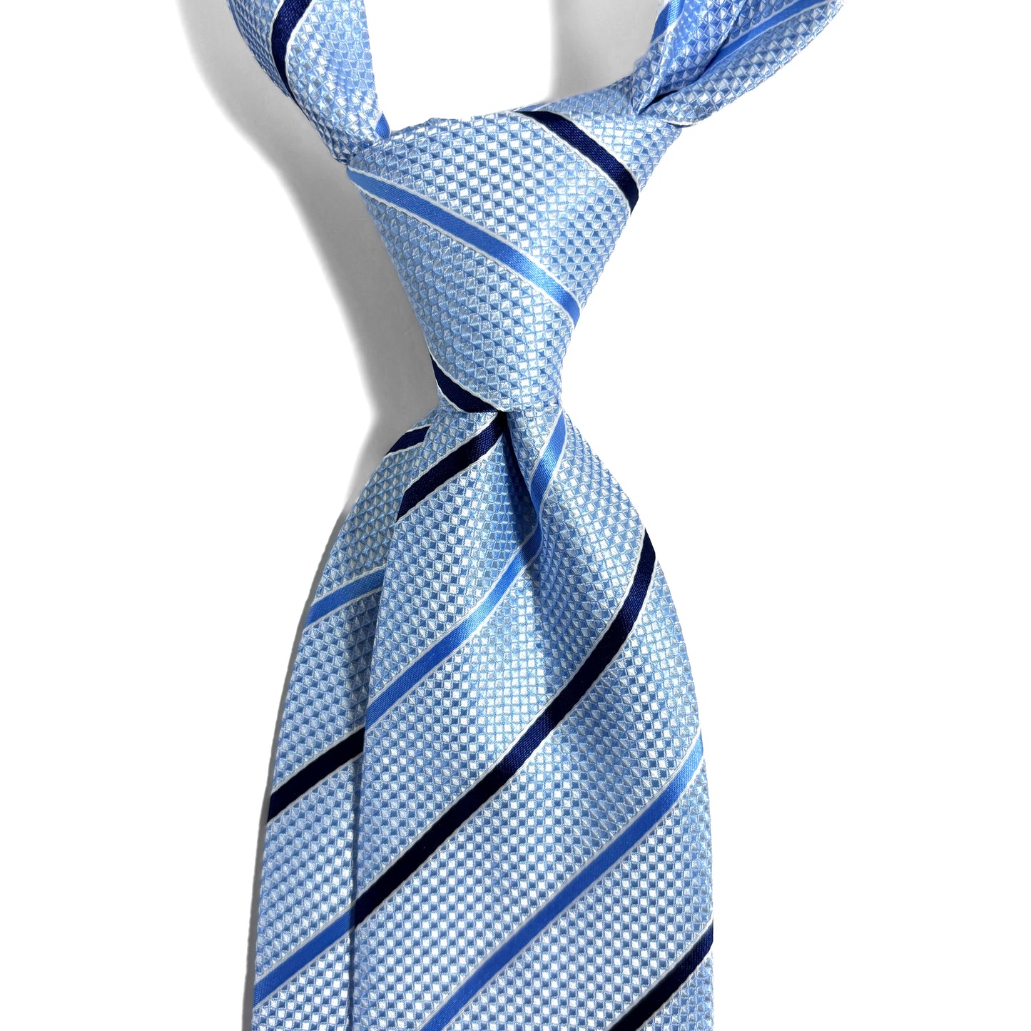 Light Blue Striped Tie