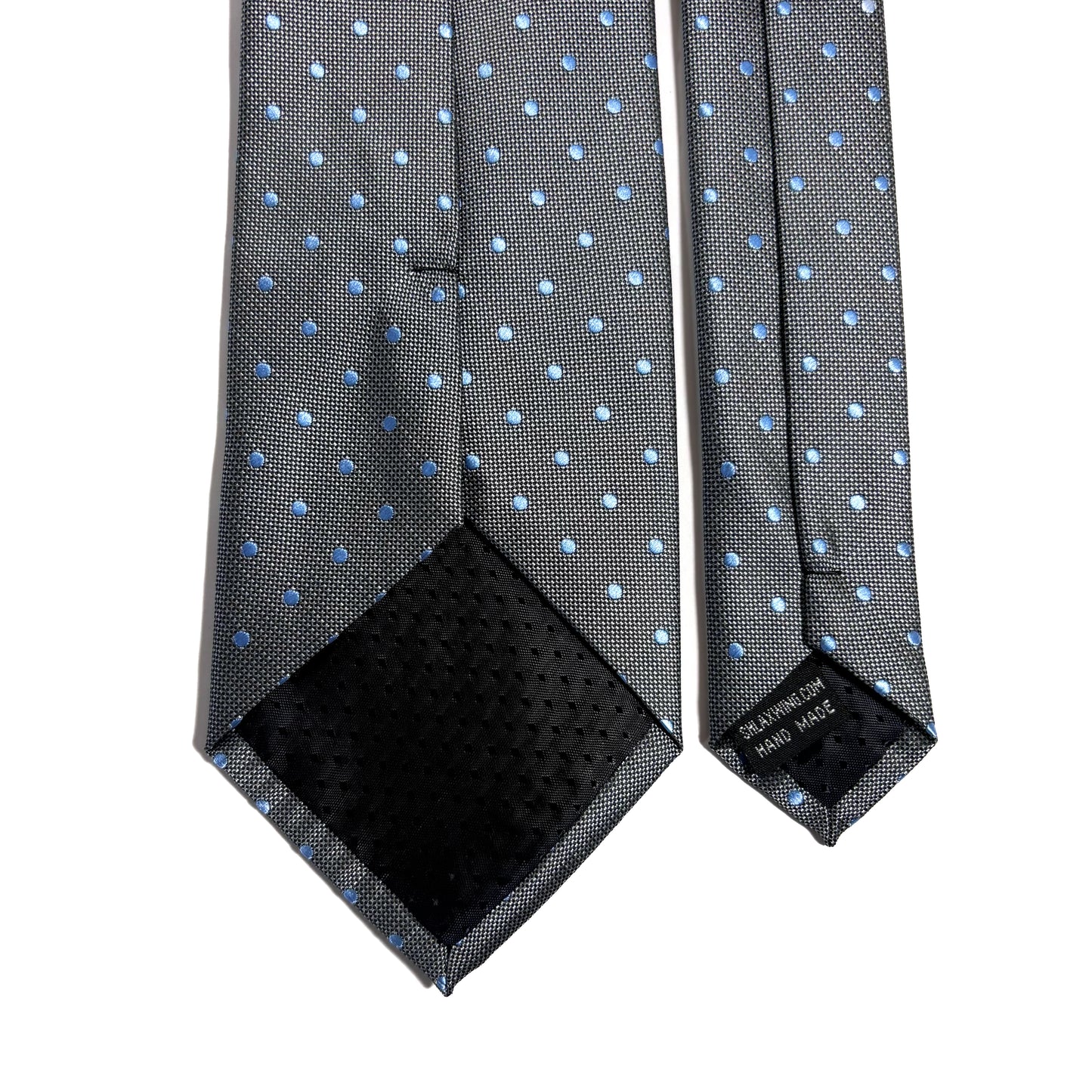 Gray Polka Dot Jacquard Tie