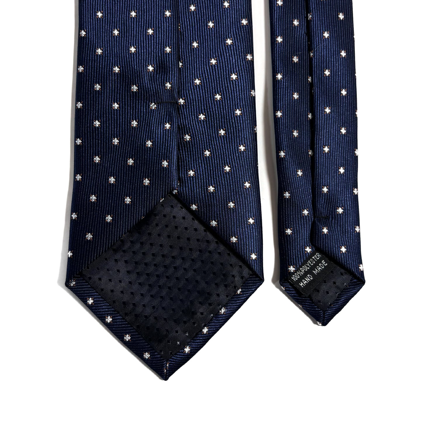 Navy Blue Star Jacquard Tie
