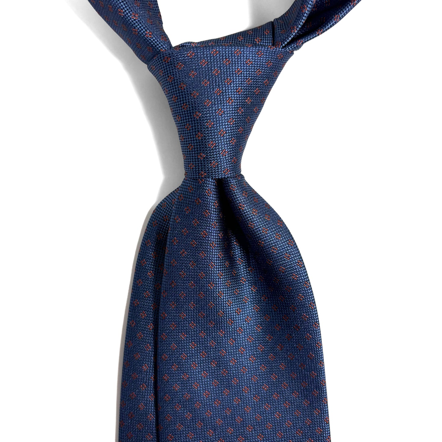 Heather Blue Micro-Geometric Jacquard Tie