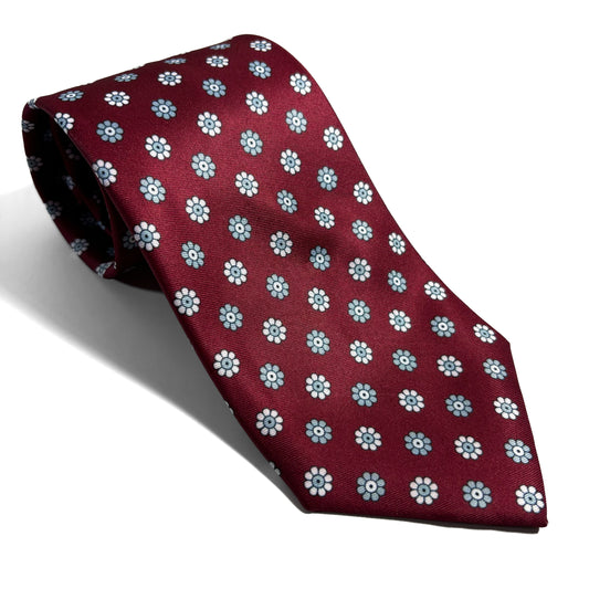 Red Floral Silk Tie