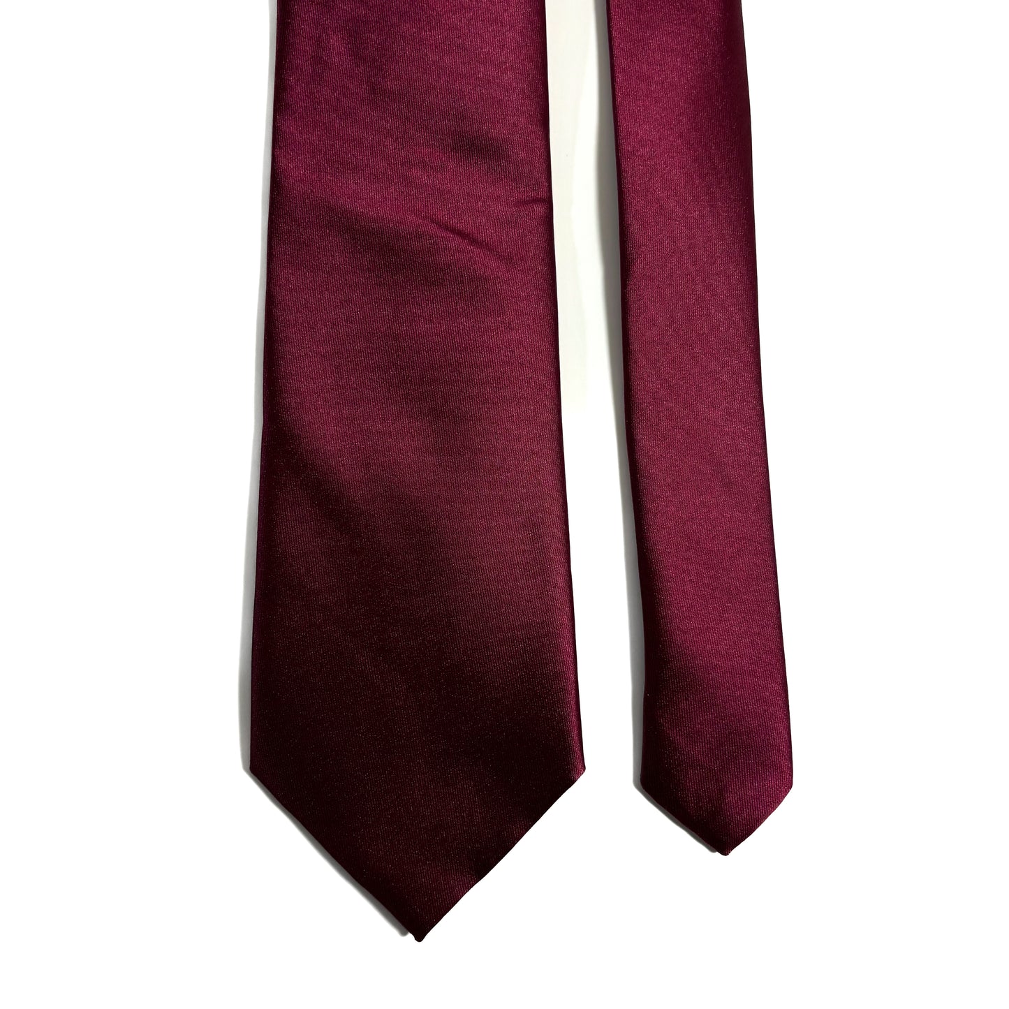Burgundy Satin Tie