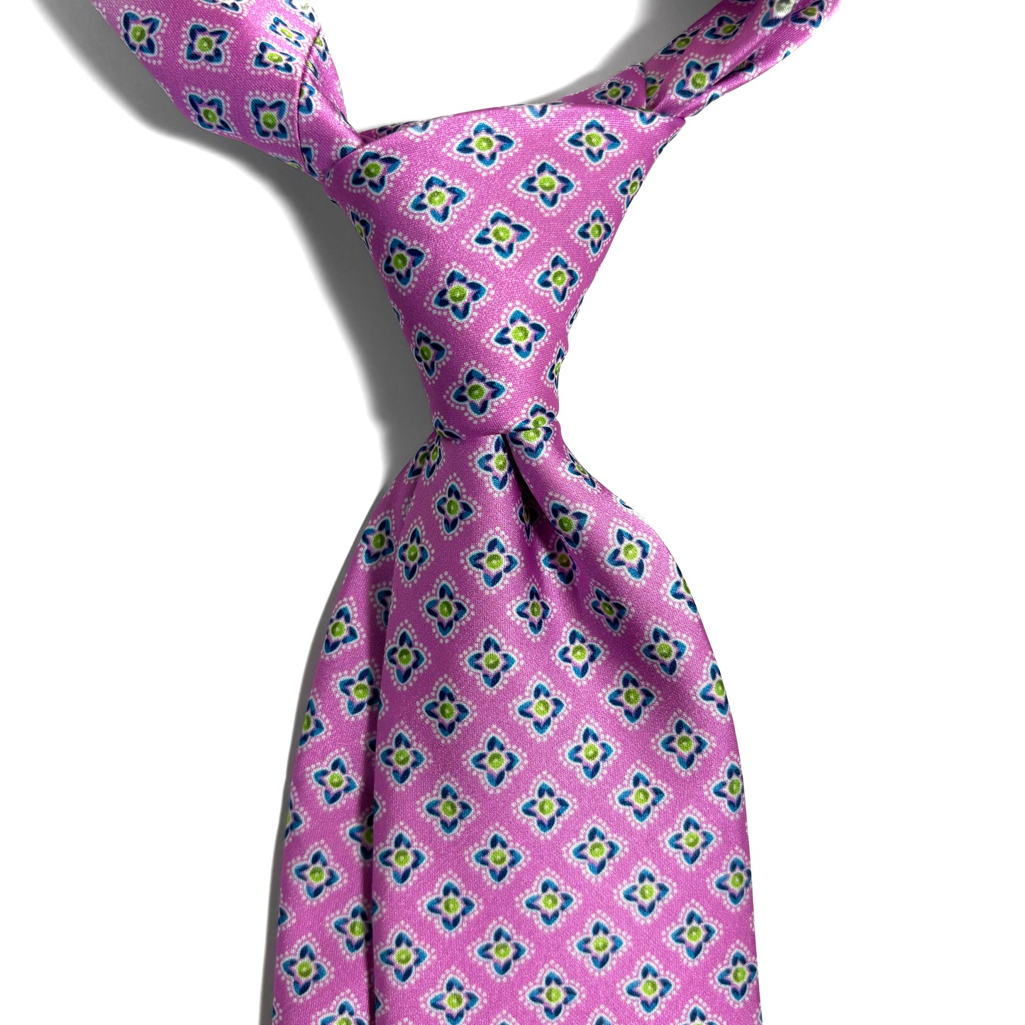 Pink Geometric Printed Tie