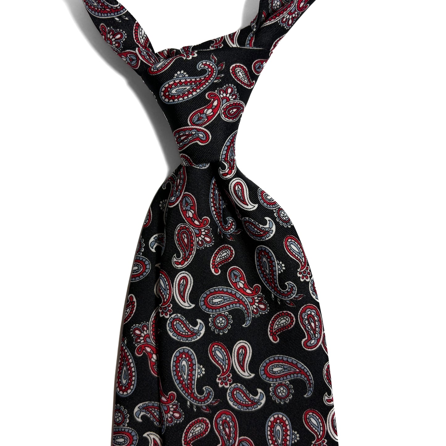 Black Paisley Silk Tie