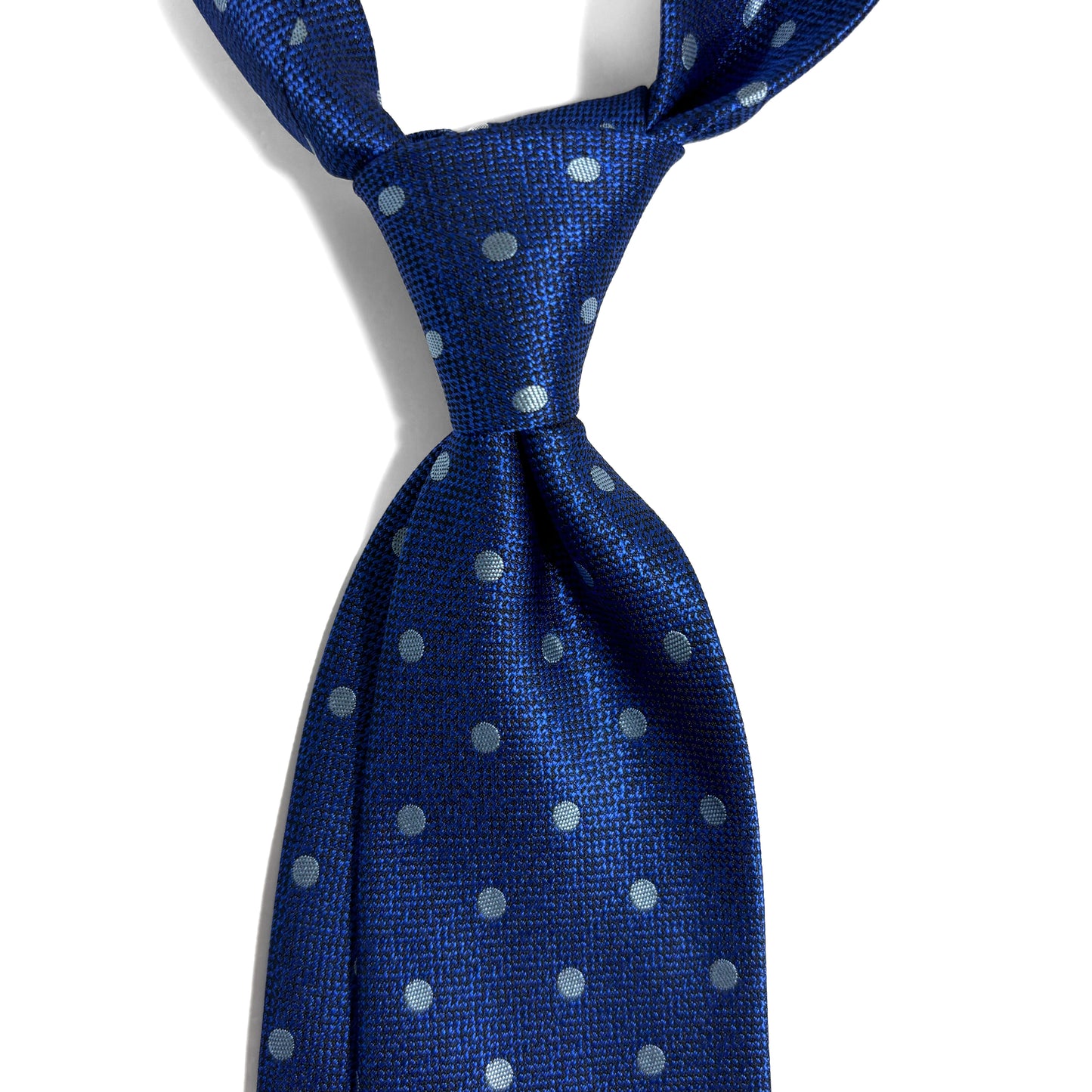 Blue Polka Dot Jacquard Tie