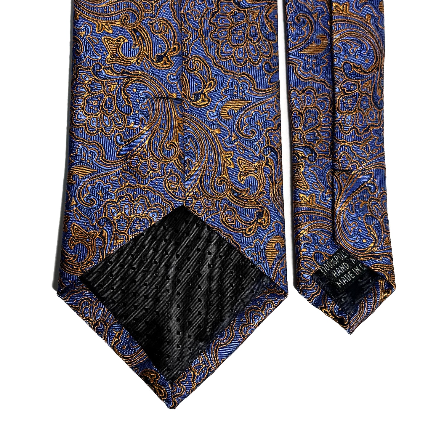 Light Blue & Gold Paisley Jacquard Tie