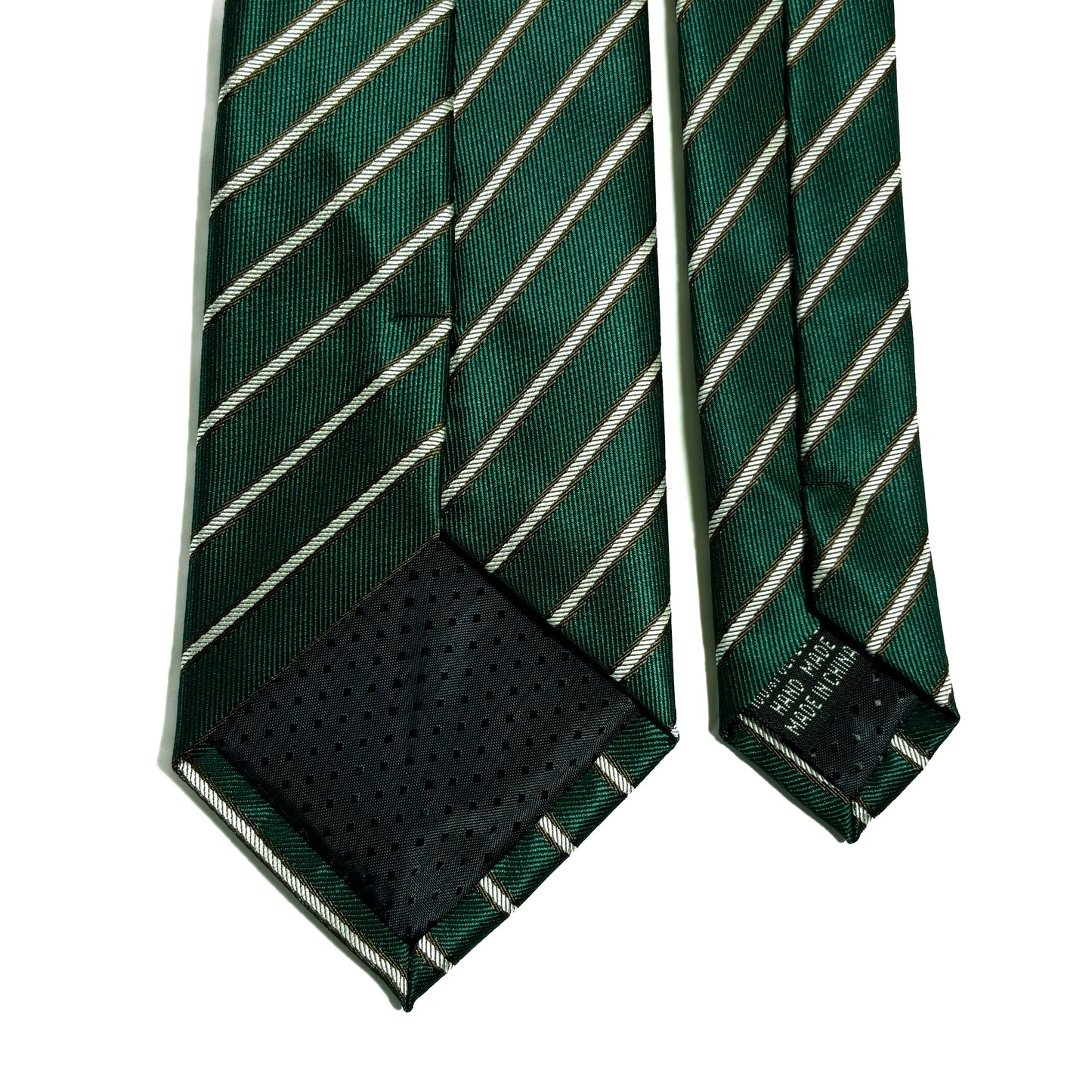 Green Striped Repp Tie