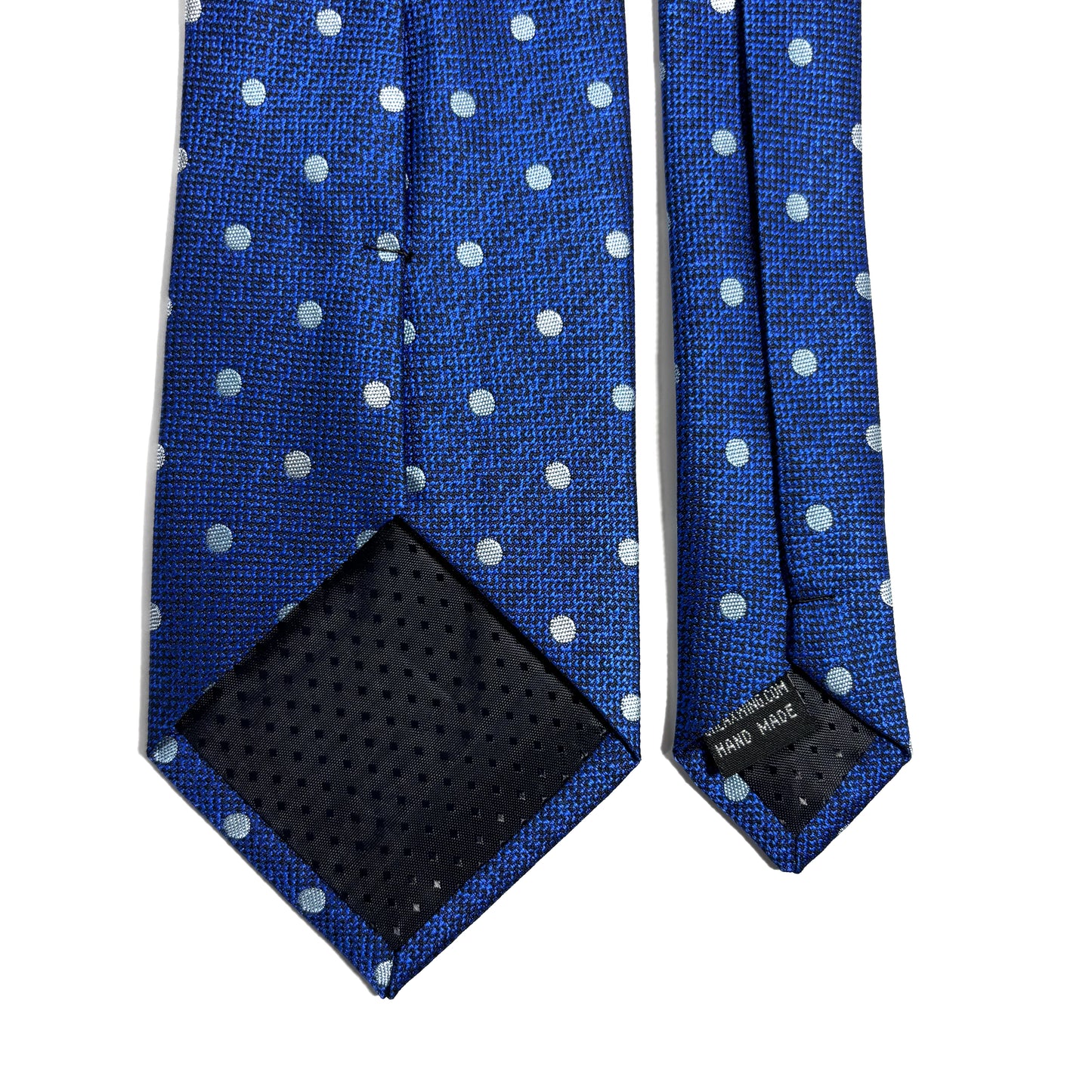 Blue Polka Dot Jacquard Tie