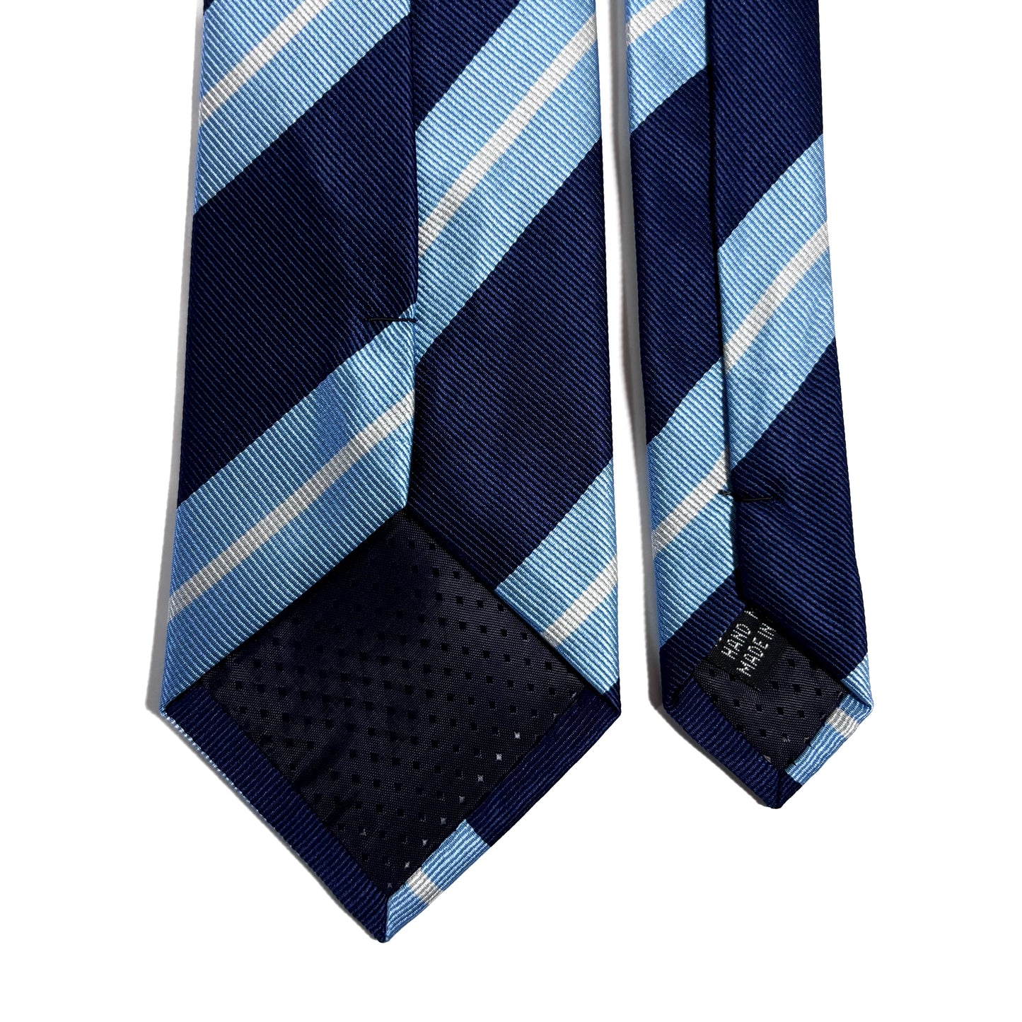Navy & Light Blue Striped Repp Tie
