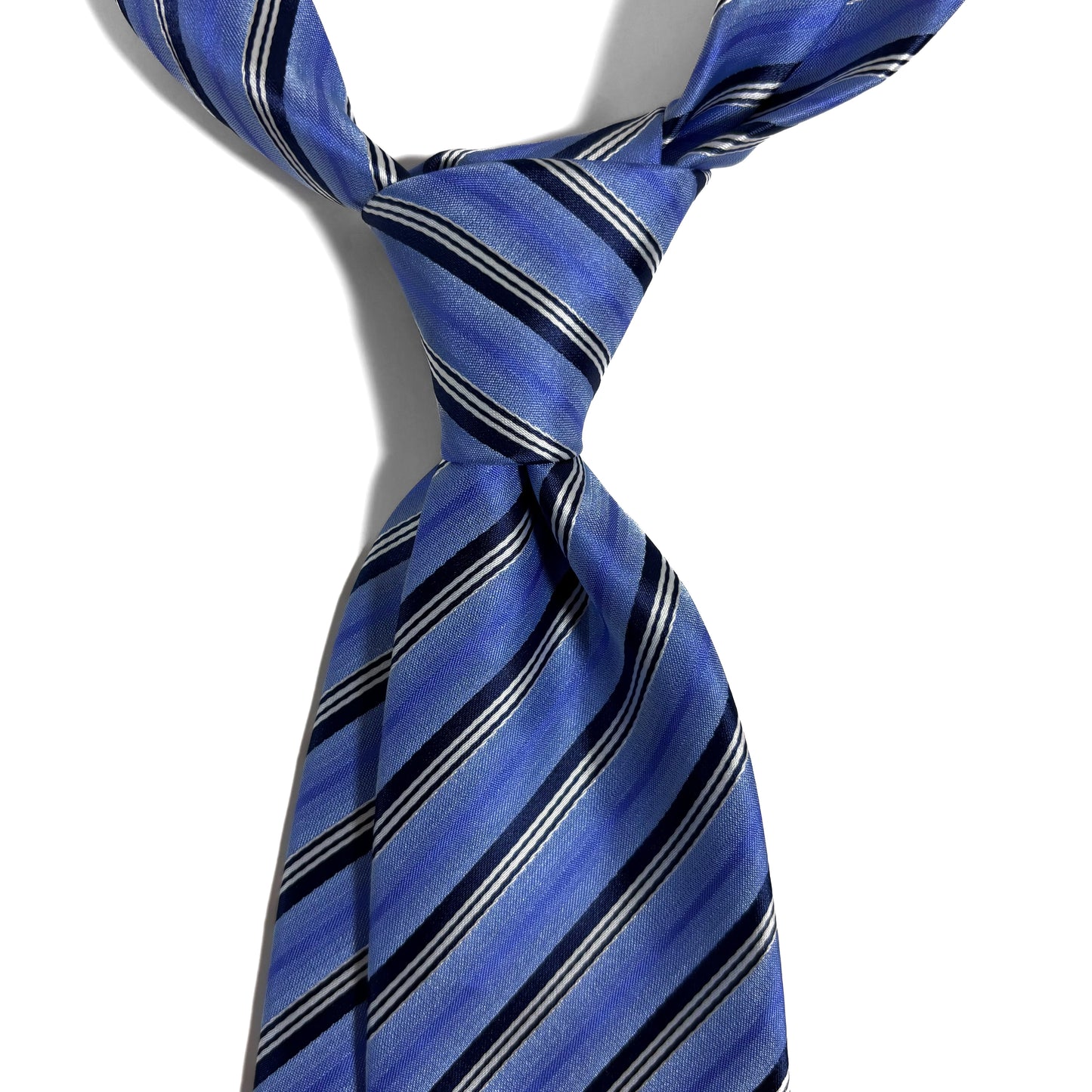 Light Blue Striped Tie