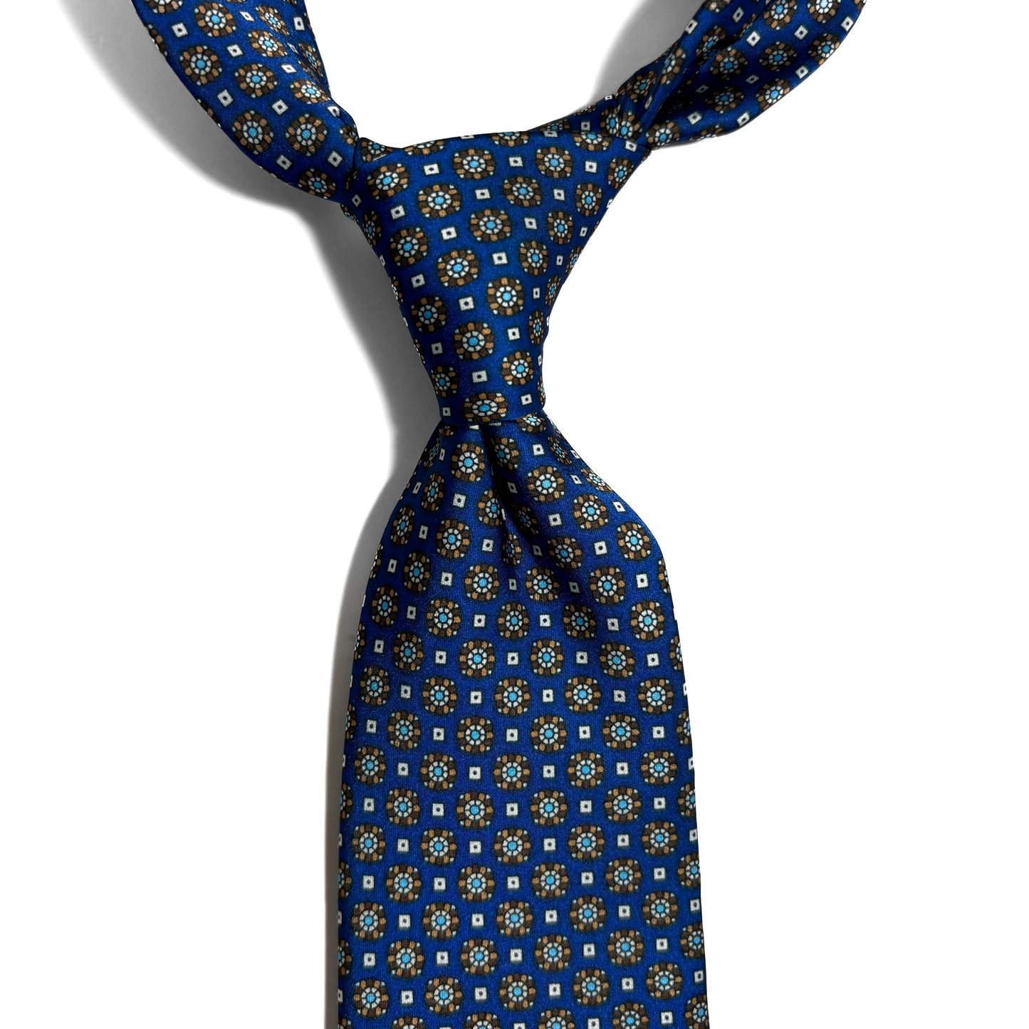 Blue Floral Neats Printed Tie