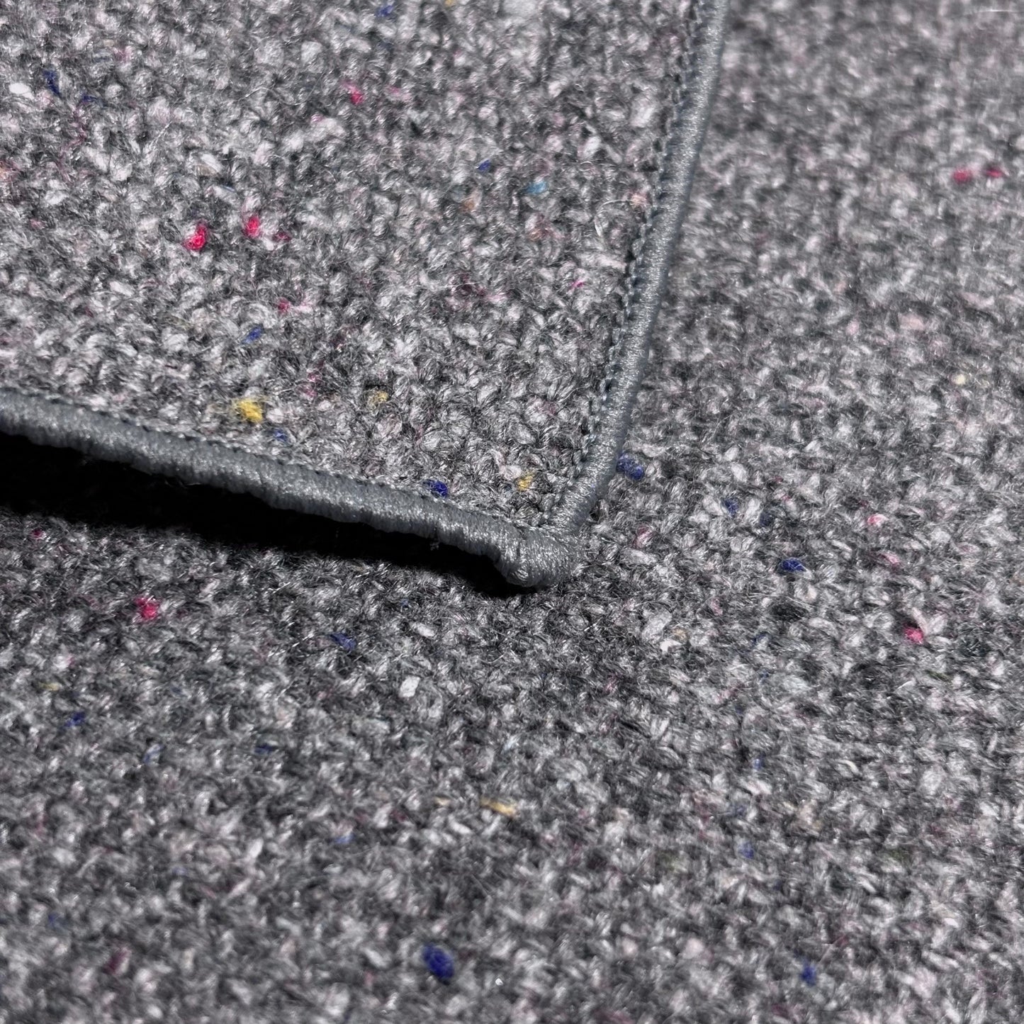 Gray Fleck Wool Pocket Square