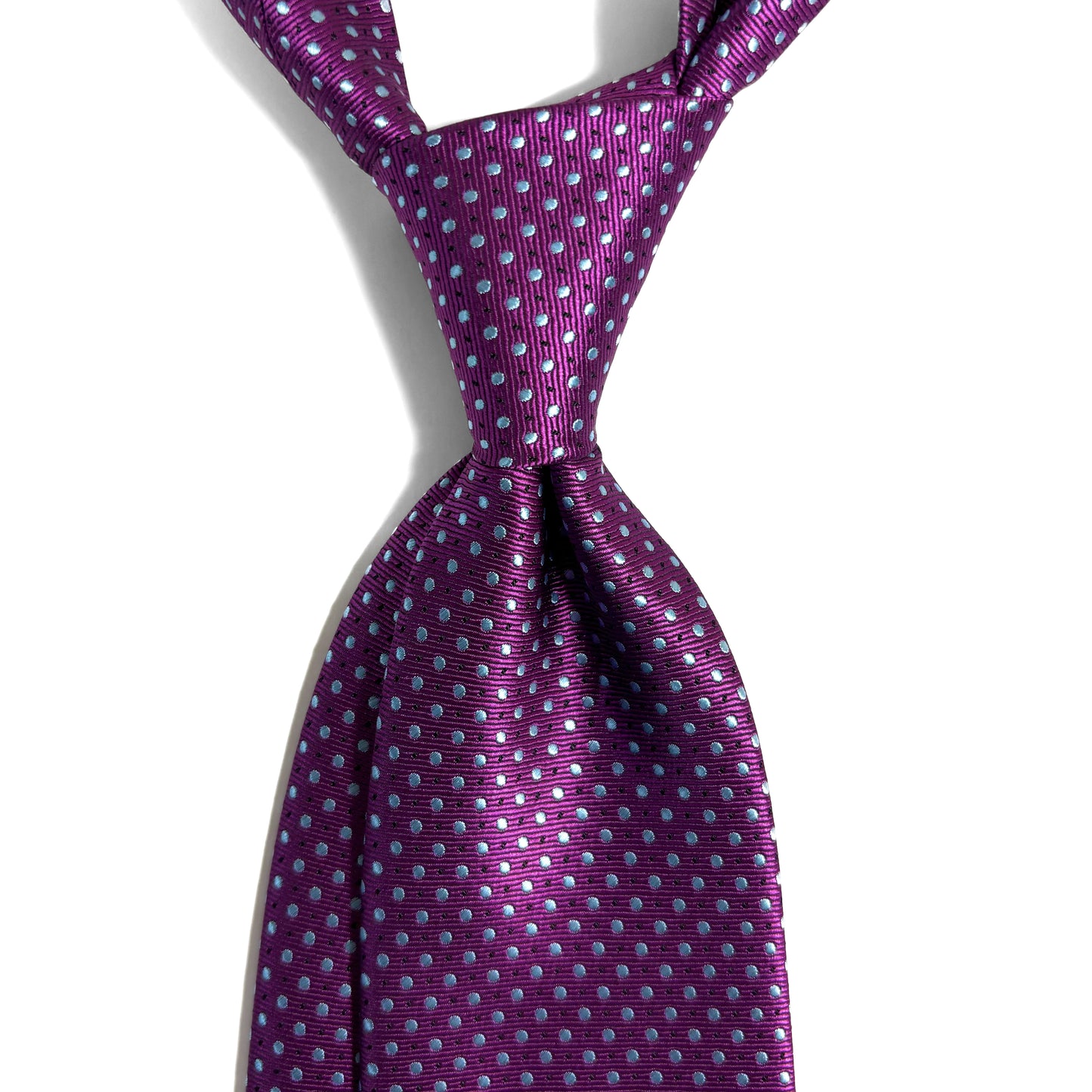 Purple Polka Dot Jacquard Tie