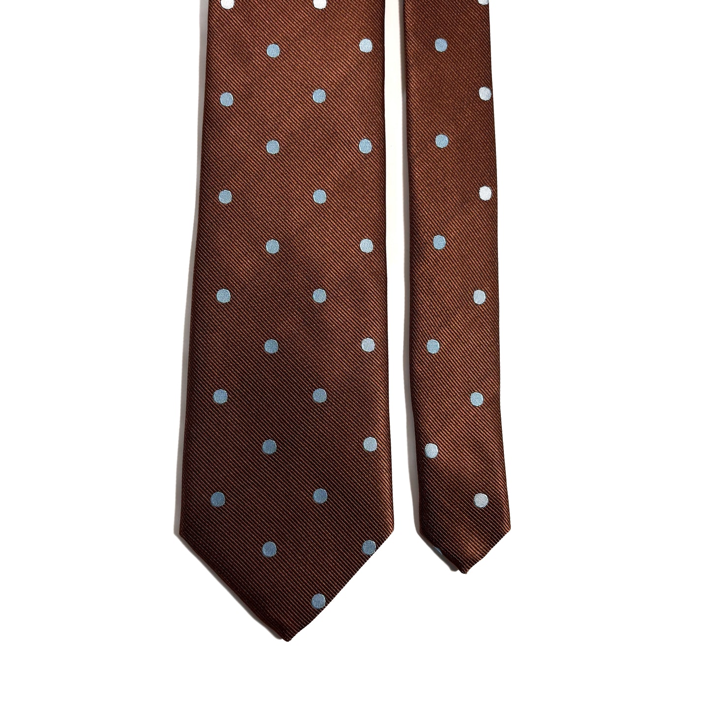 Brown Polka Dot Jacquard Tie