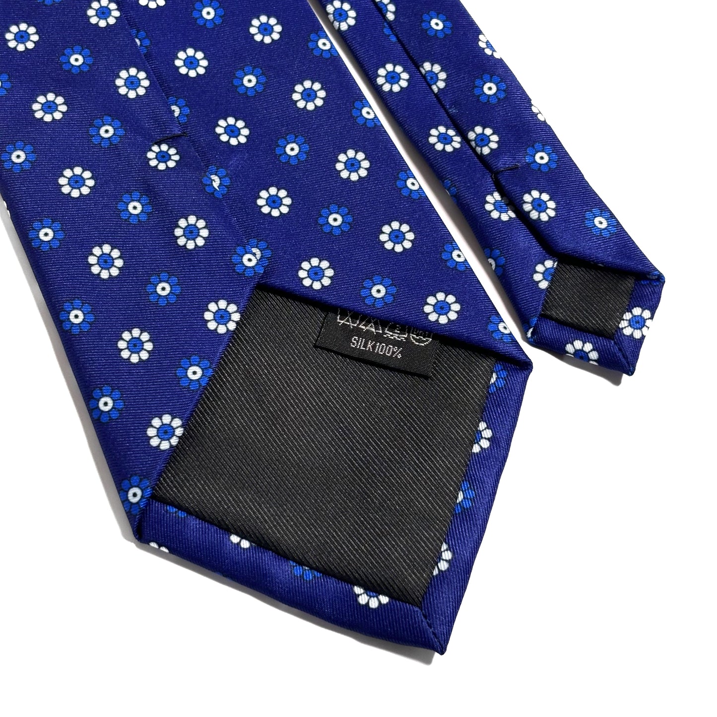 Blue Floral Silk Tie