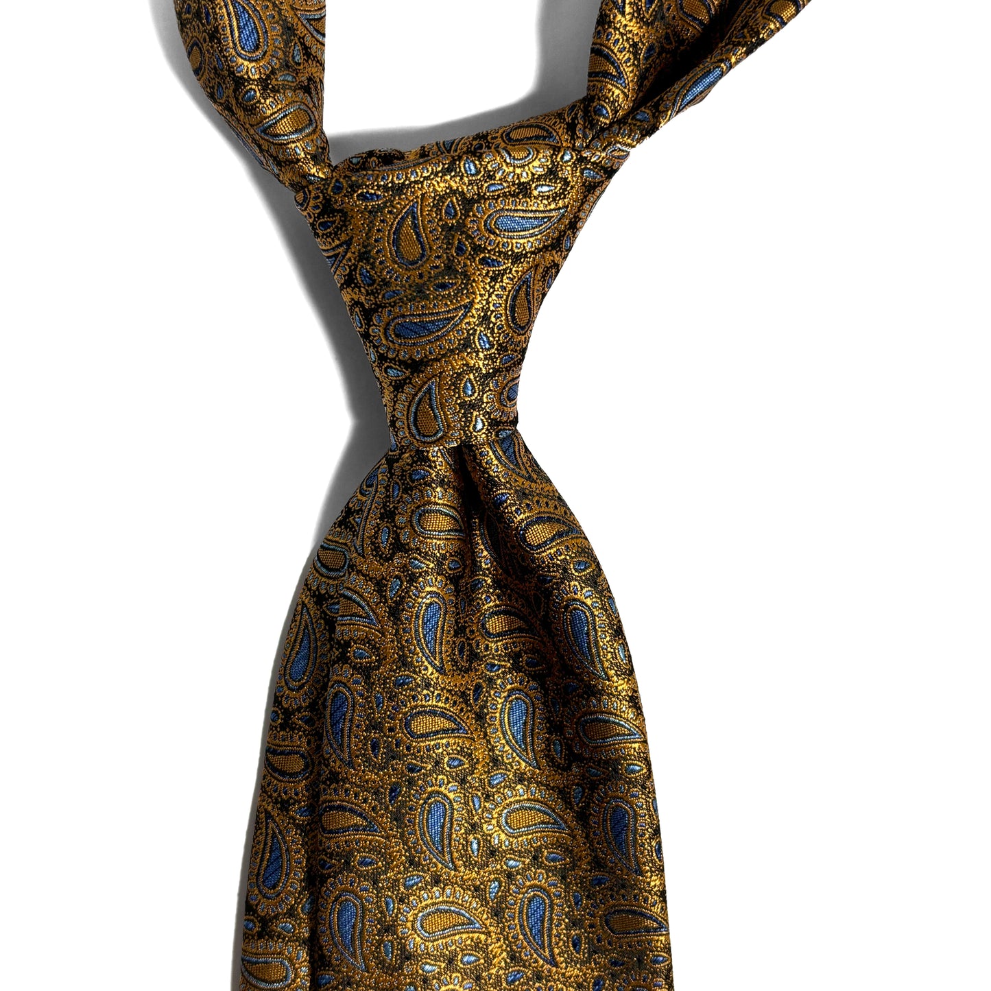 Gold Paisley Jacquard Tie