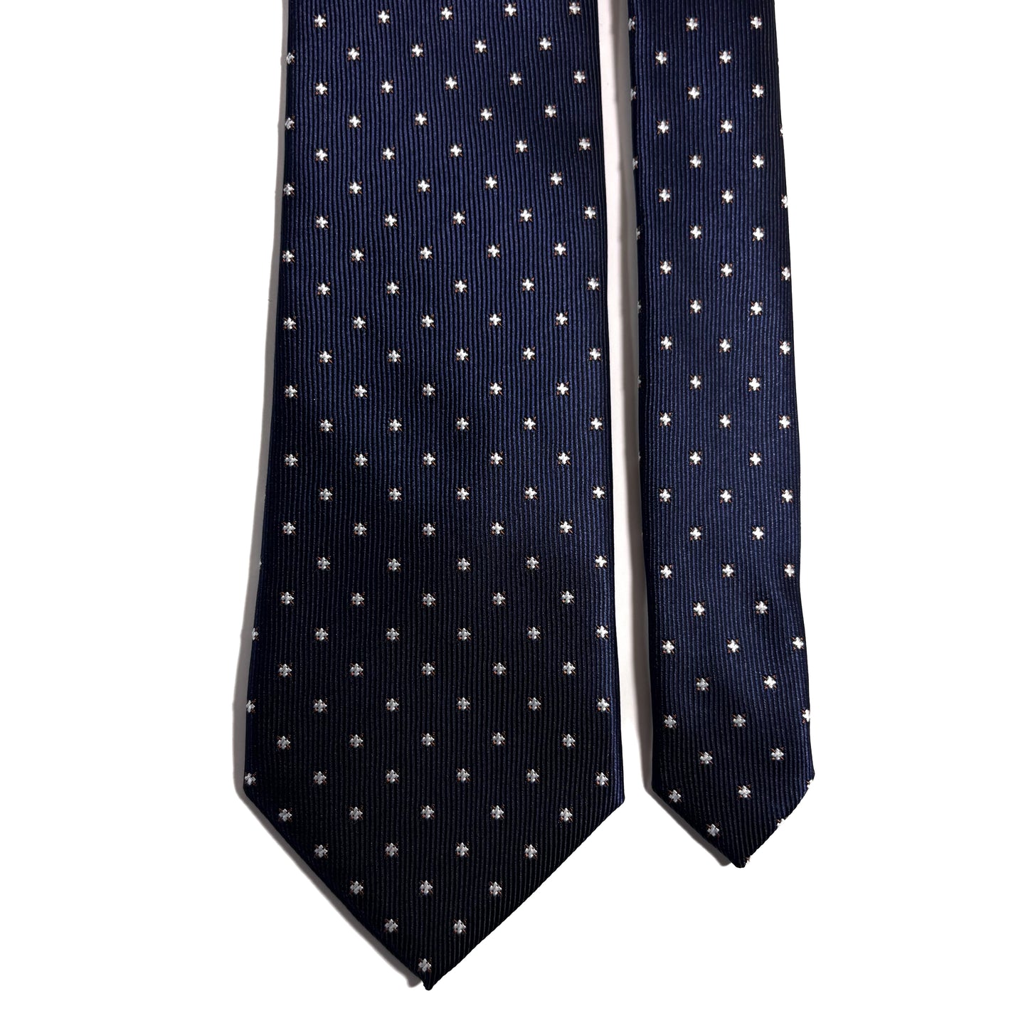 Navy Blue Star Jacquard Tie