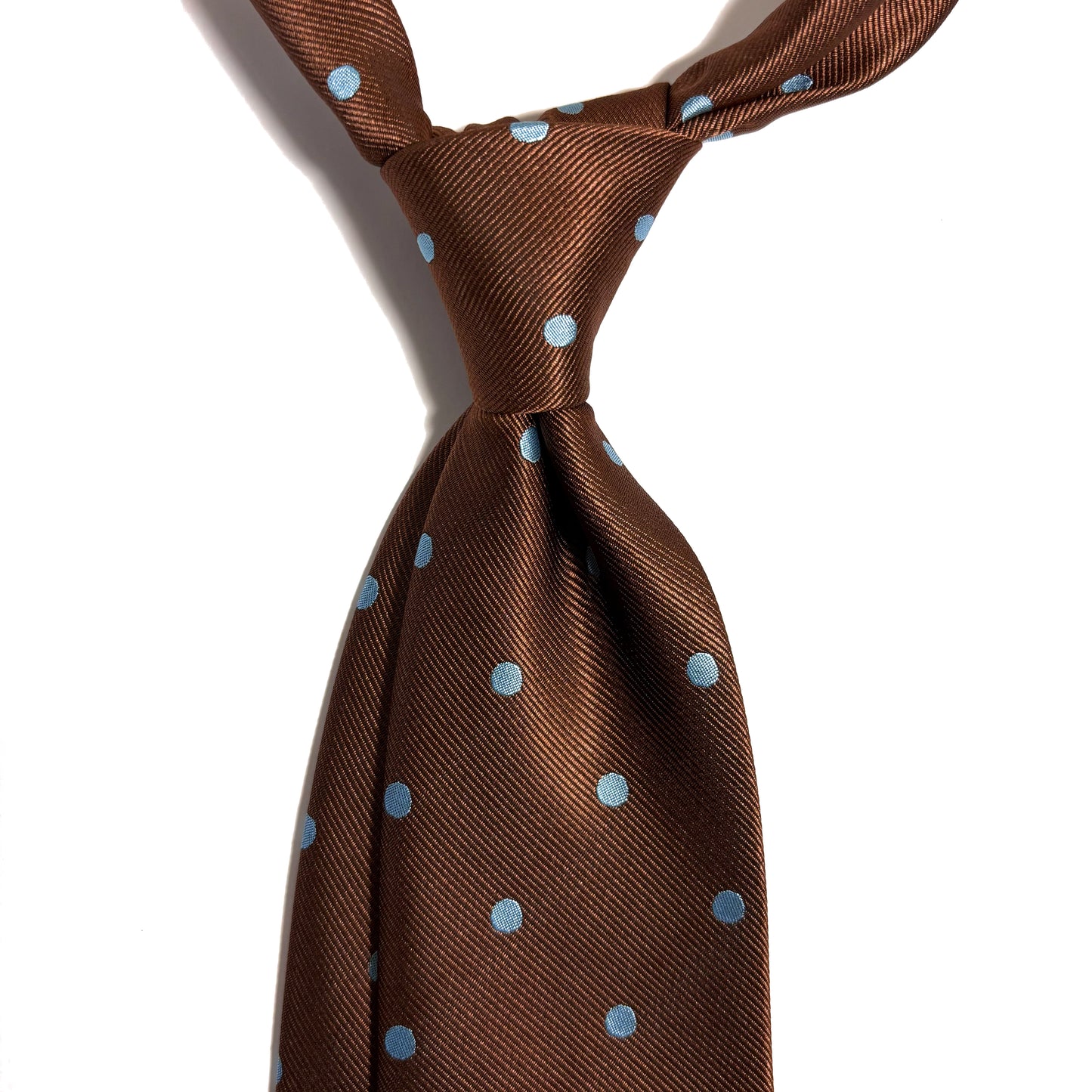Brown Polka Dot Jacquard Tie