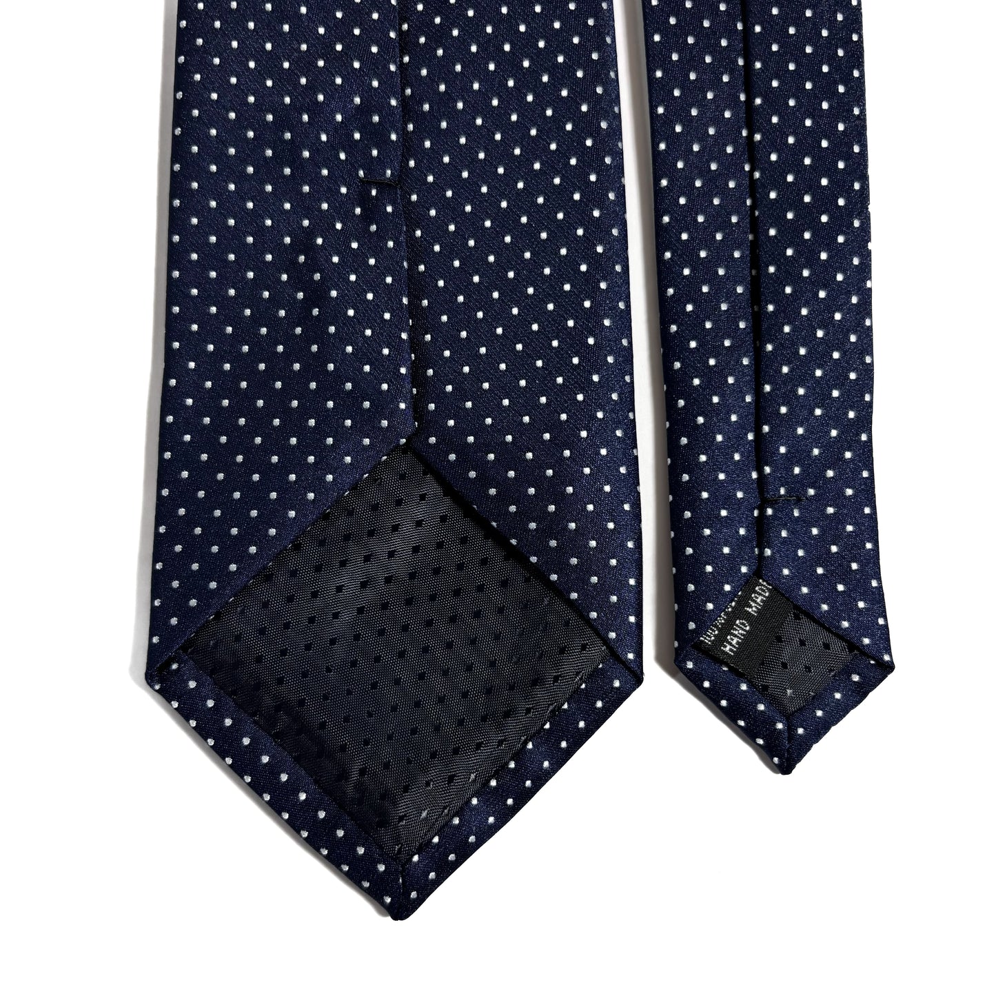 Navy Blue Polka Dot Jacquard Tie