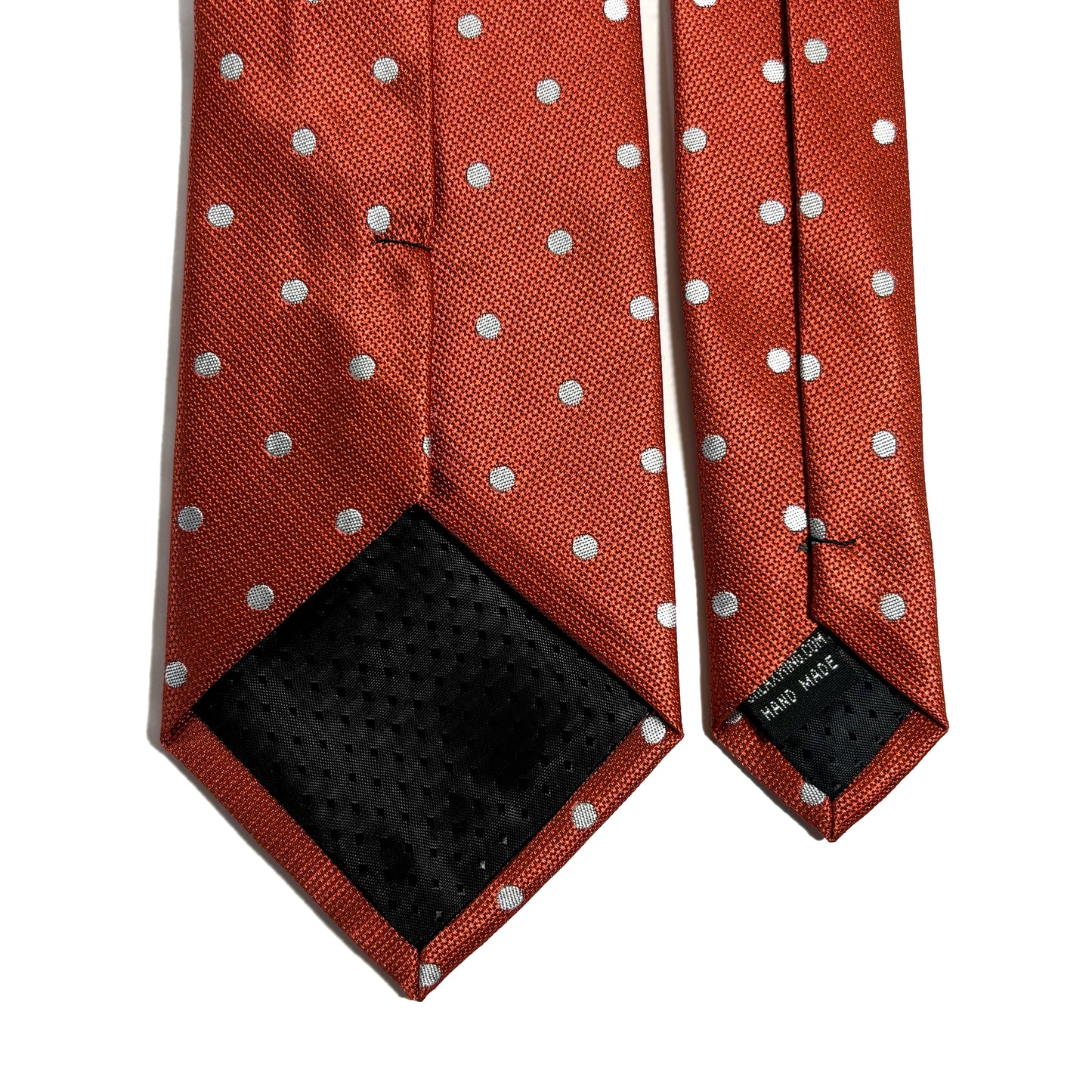 Orange Polka Dot Jacquard Tie
