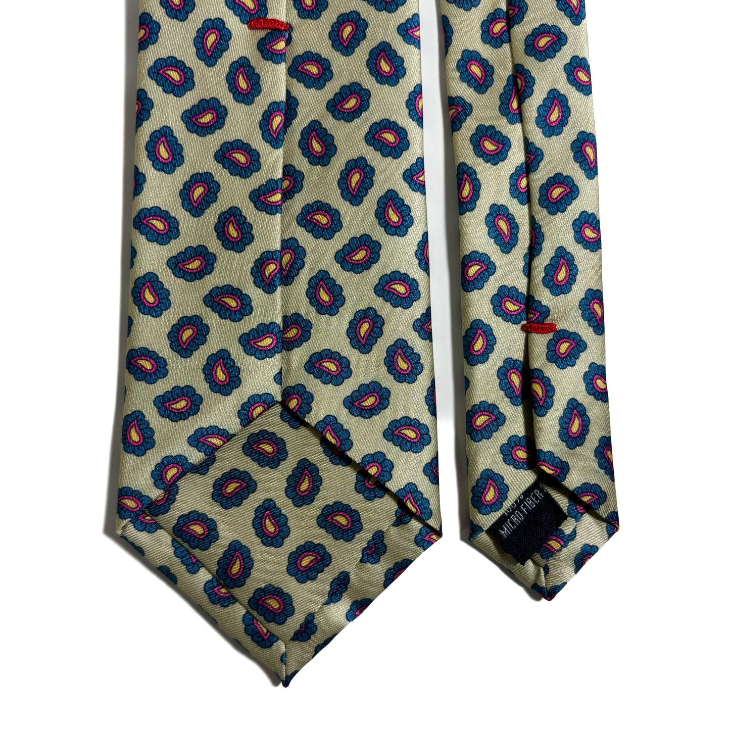 Sage Green Floral Paisley Printed Tie