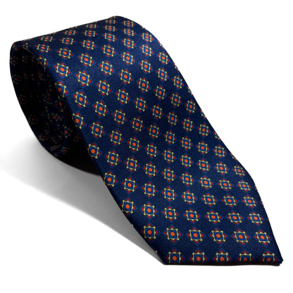 Navy Blue Geometric Neats Printed Tie