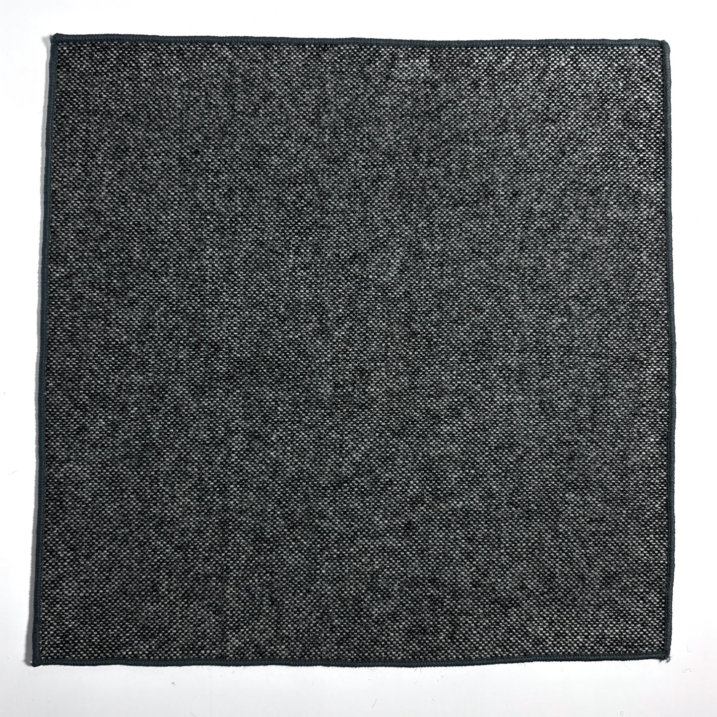 Solid Gray Wool Pocket Square