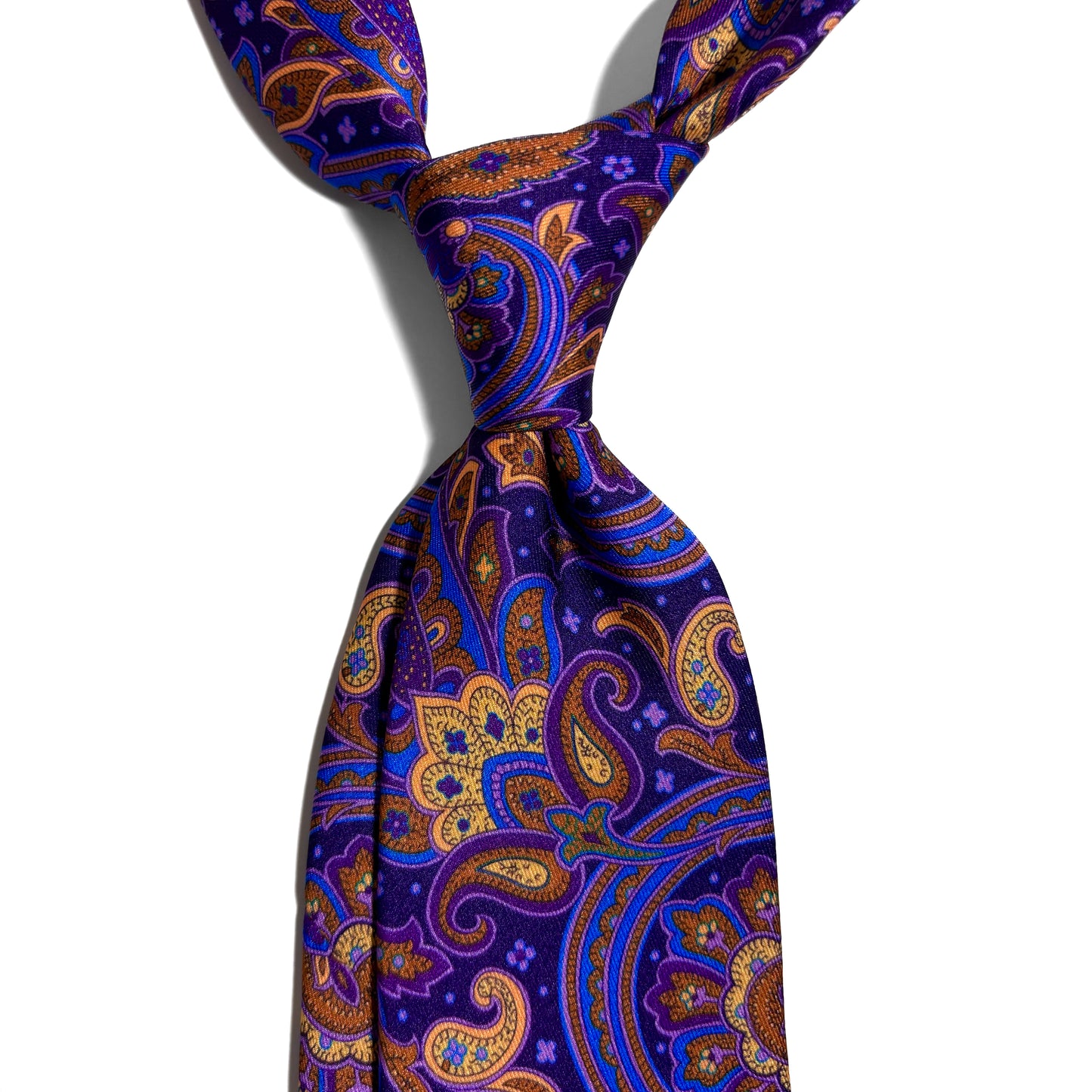 Purple Paisley Printed Tie