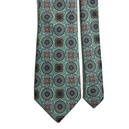 Mint Green Geometric Printed Tie