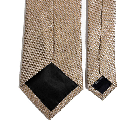 Champagne Silk Grenadine Tie - Handmade