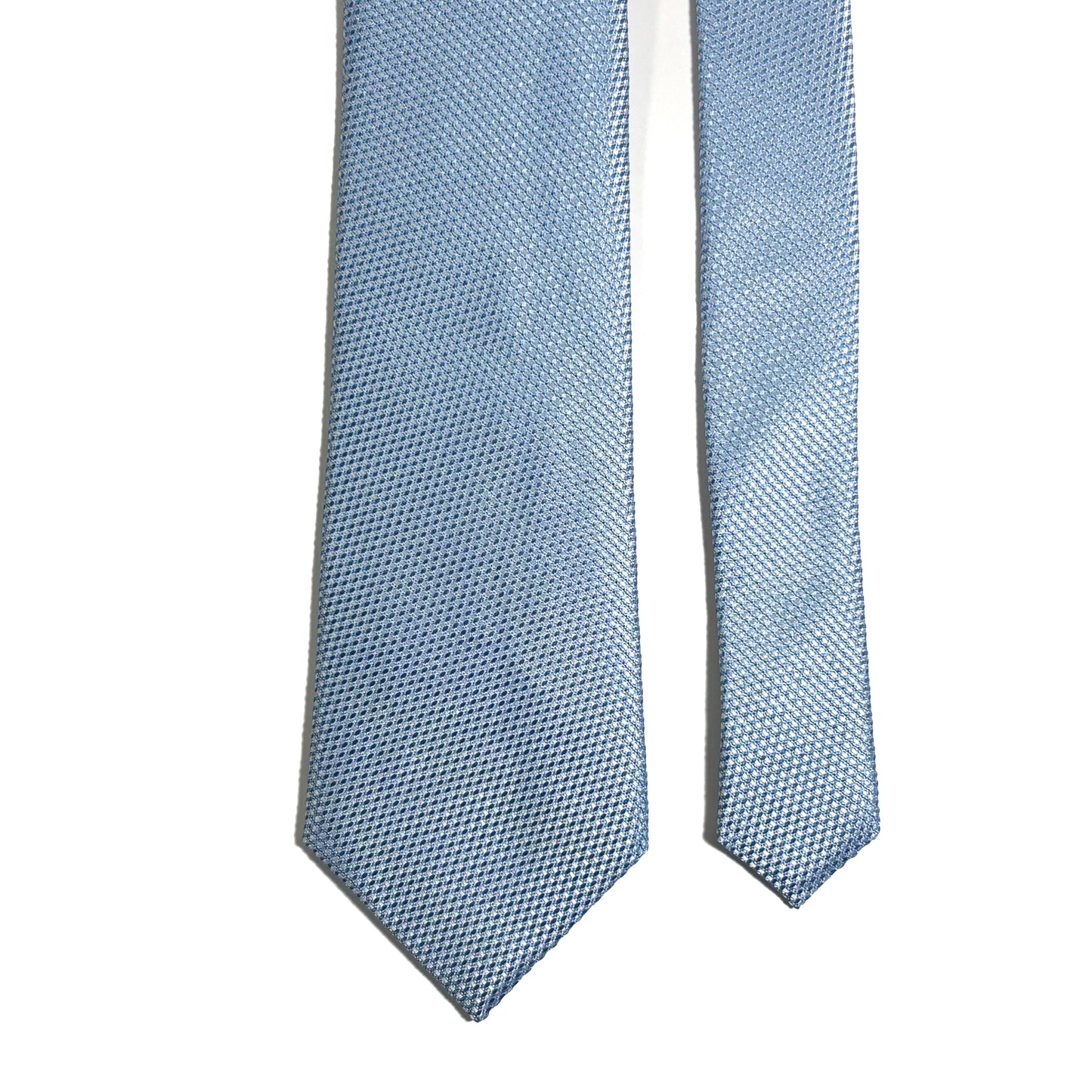 Sky Blue Silk Grenadine Tie - Handmade