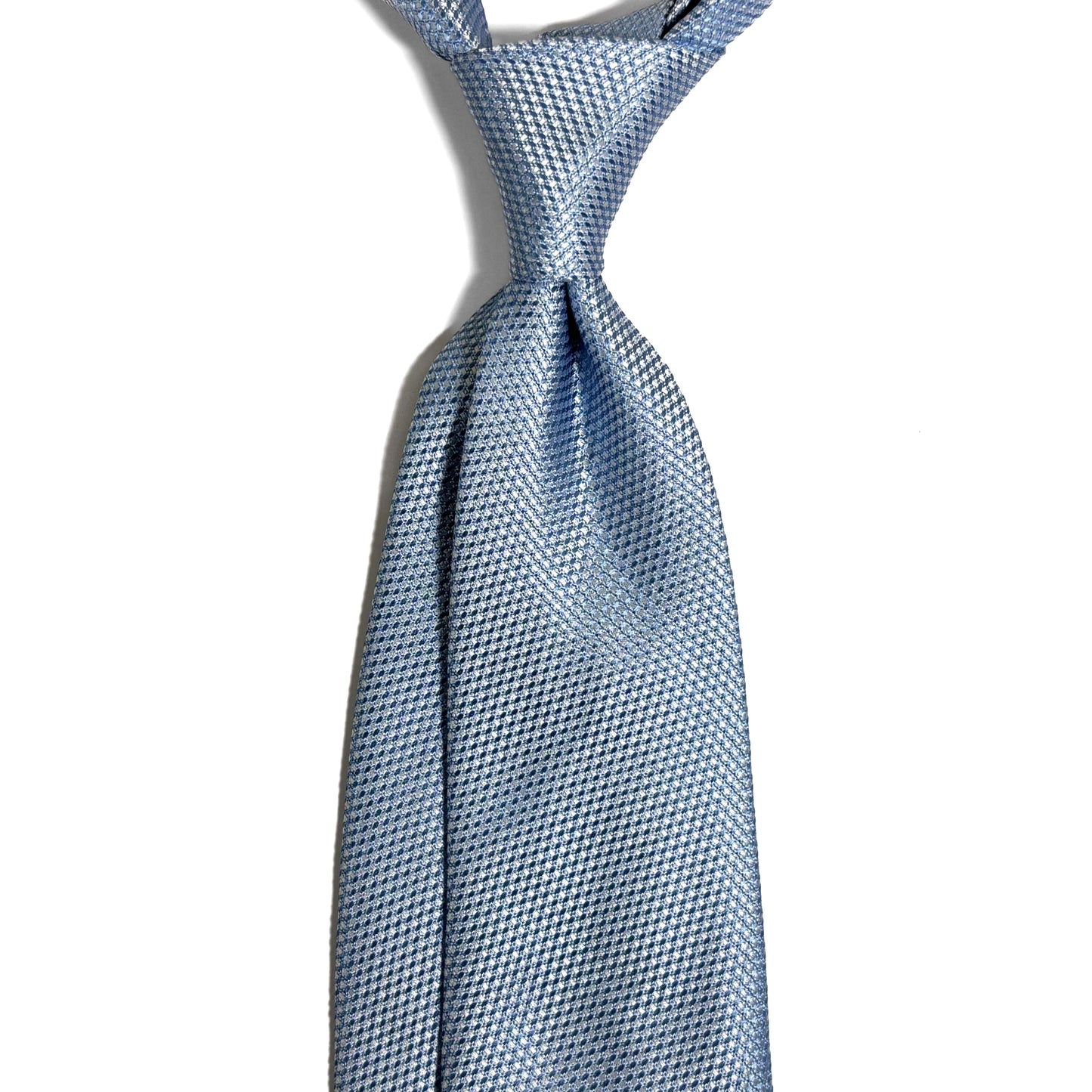 Sky Blue Silk Grenadine Tie - Handmade