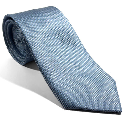 Sky Blue Silk Grenadine Tie - Handmade