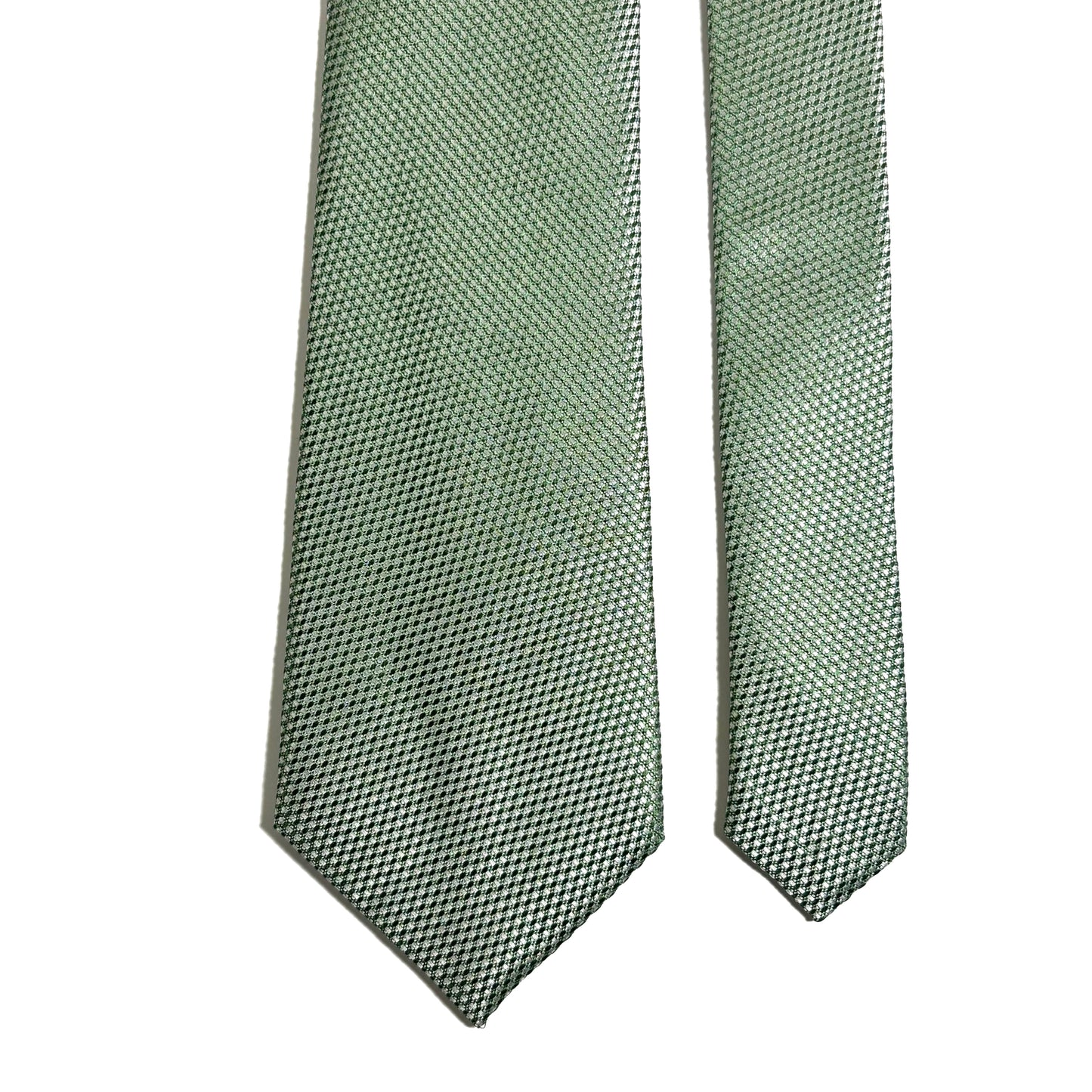 Sage Green Silk Grenadine Tie - Handmade