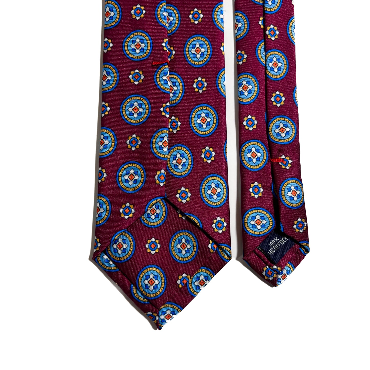 Bordeaux Floral Medallion Printed Tie