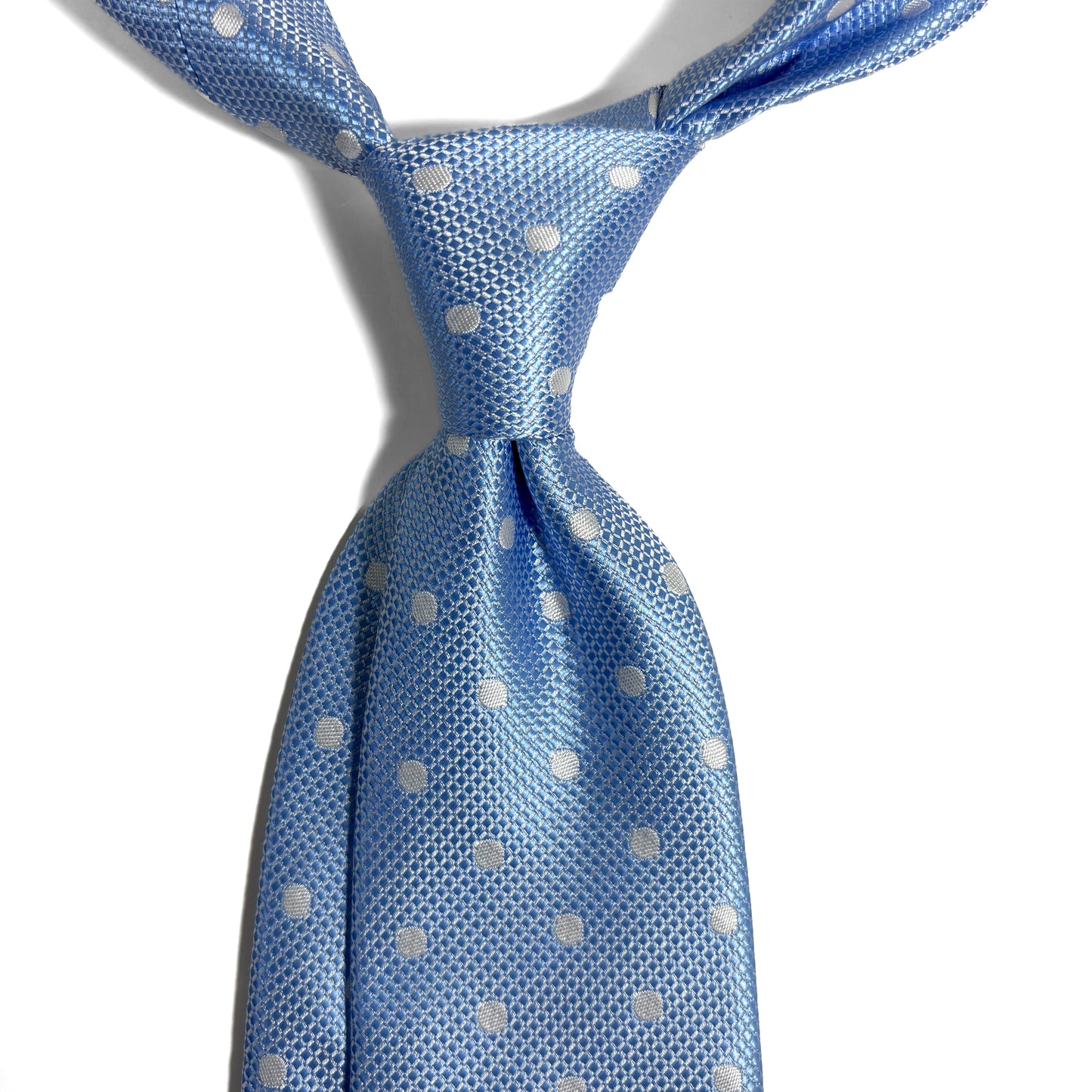 Light Blue Polka Dot Jacquard Tie
