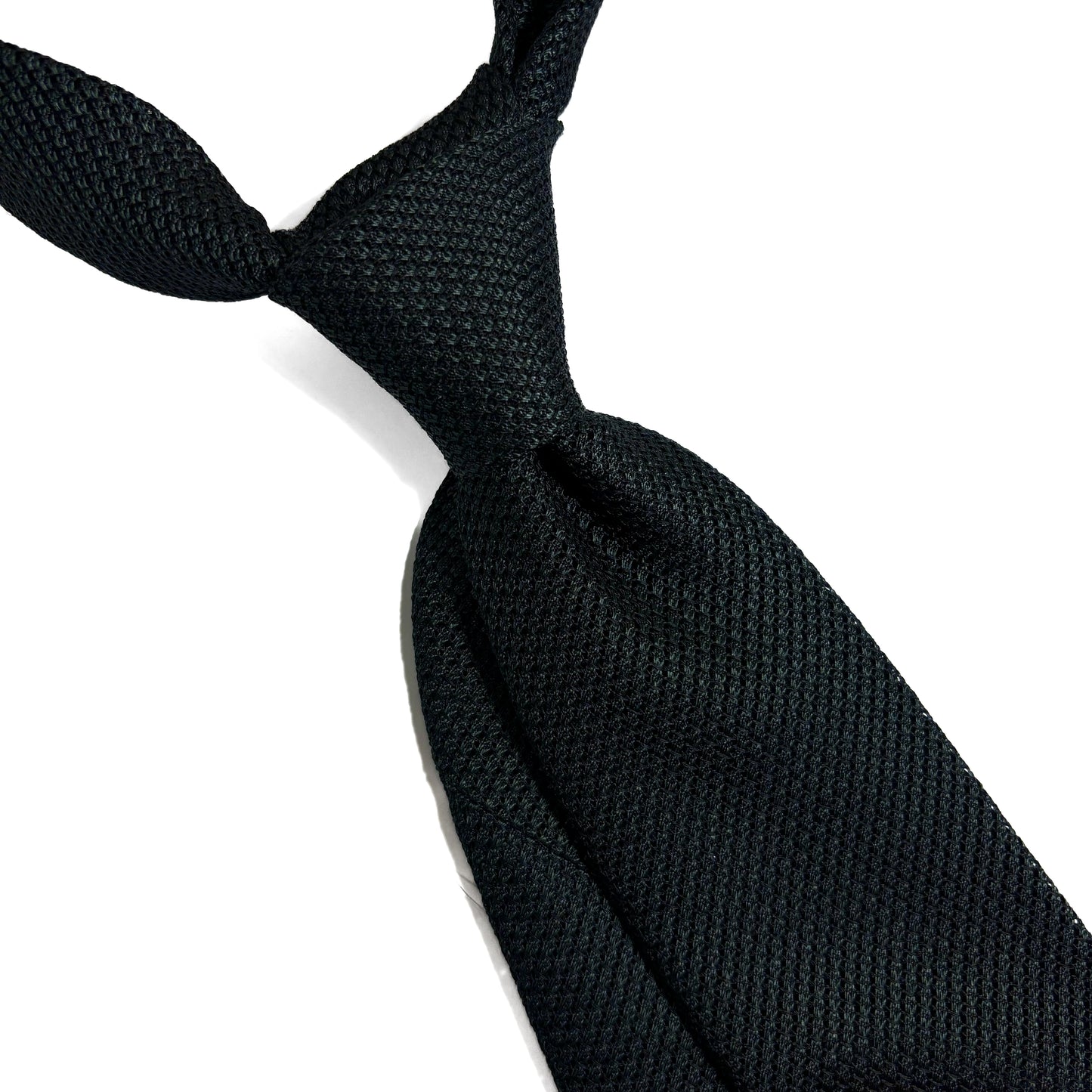 Forest Green Silk Grenadine Tie (Handmade)