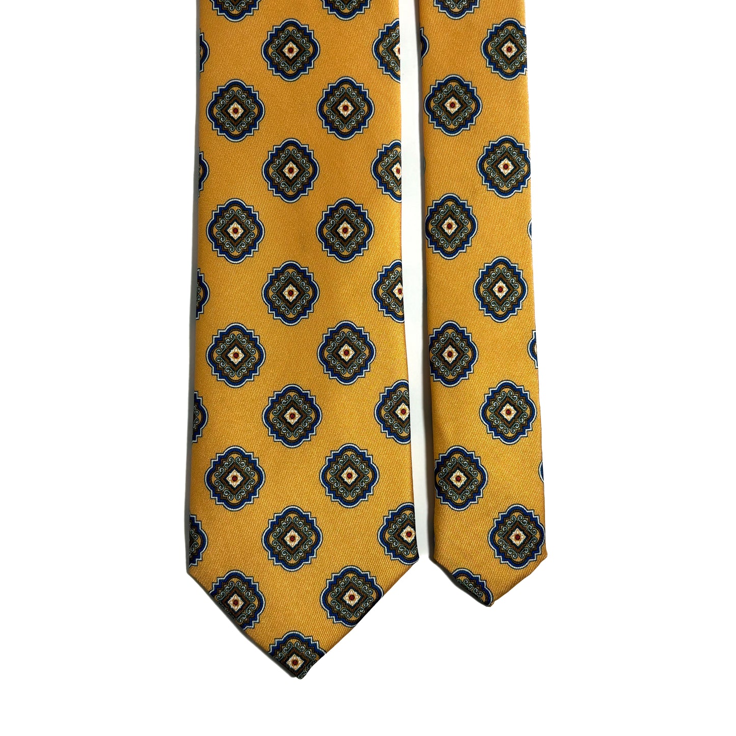 Gold Medallion Printed Tie