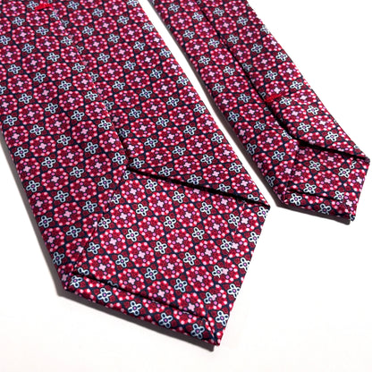 Bordeaux Floral Printed Tie