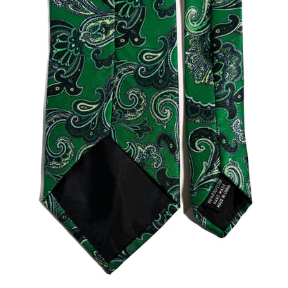 Green Paisley Printed Tie
